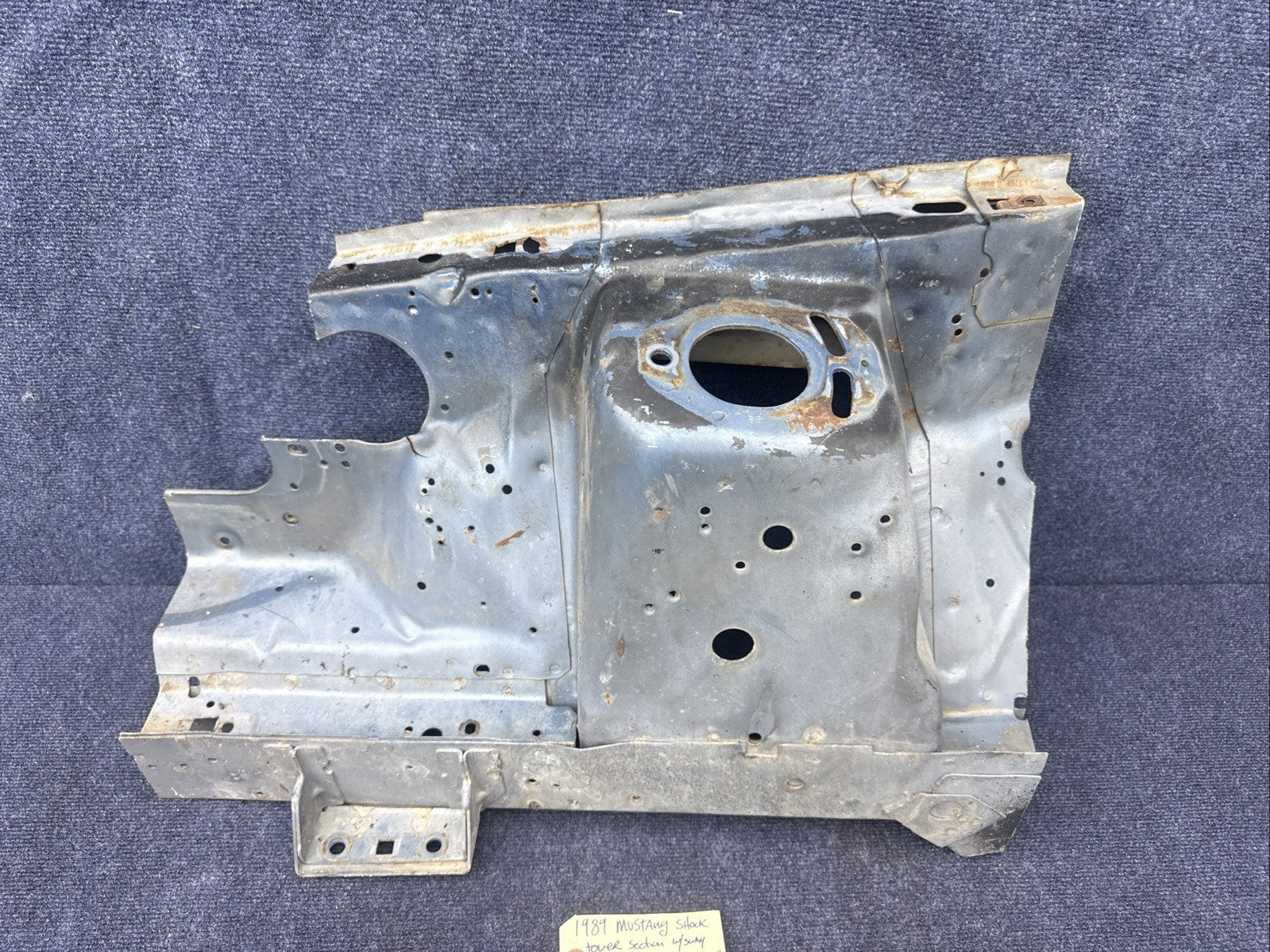 1987  1993 MUSTANG Rh FENDER APRON FRAME SHOCK TOWER METAL OEM Passenger Side 90