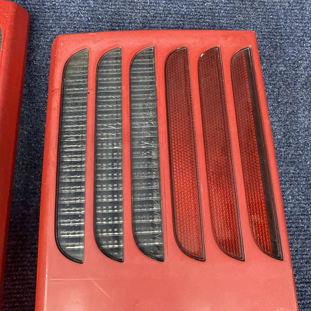 87-93 Ford Mustang GT Tail Light Lens OEM Stock 5.0L LH & Rh Pair Cheese Grader