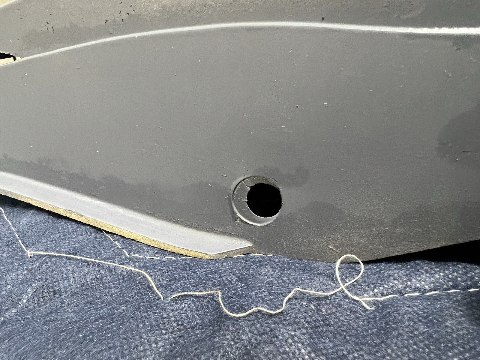 87-90 Ford Mustang DRIVER LH Front Fender Extension Spat LX Lower Fender Trim
