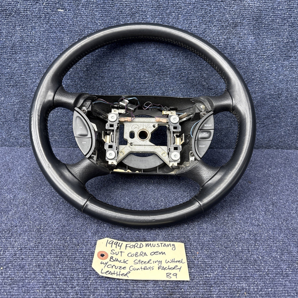 94 Mustang Svt Cobra Steering Wheel With Cruise Control Buttons 94-04 Gt Lx OEM