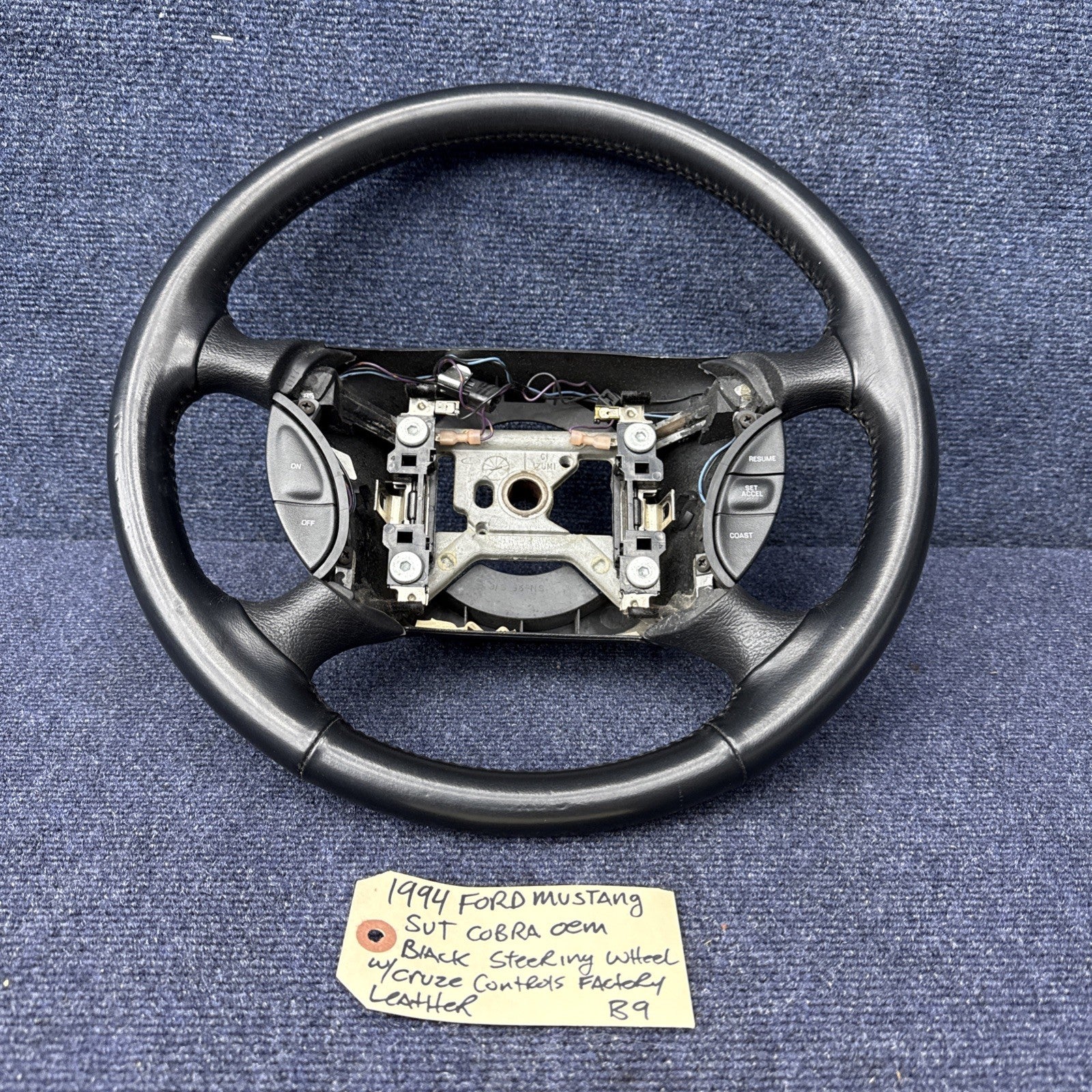 94 Mustang Svt Cobra Steering Wheel With Cruise Control Buttons 94-04 Gt Lx OEM