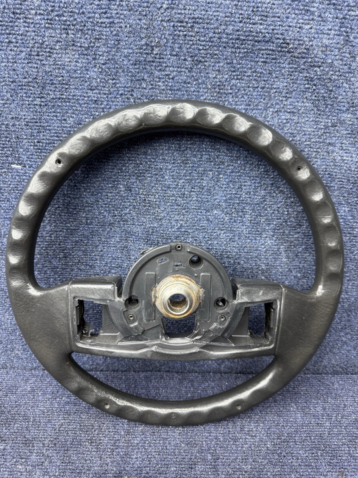 1987-1989 FORD MUSTANG BLACK STEERING WHEEL 87 88 89 OEM GT LX 2 Spoke Factory