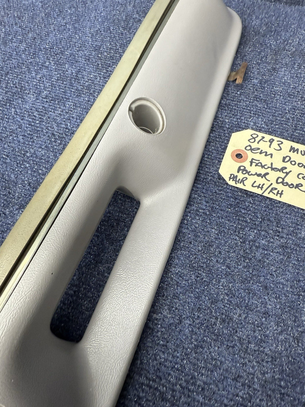 87-93 Ford Fox Body Mustang Gray Door Handle Pull Armrest 1987-1993 5.0L OEM