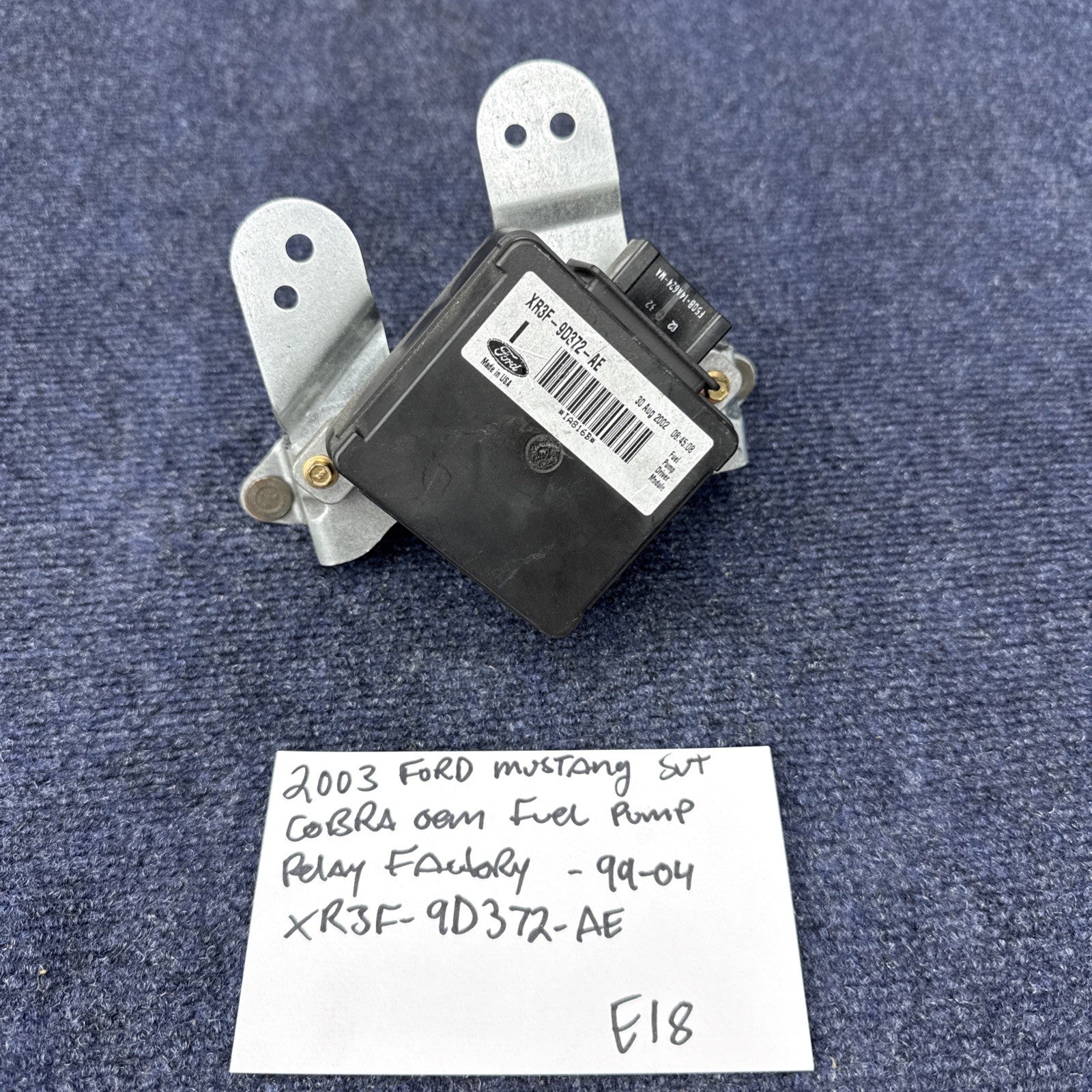 99-04 MUSTANG FUEL PUMP RELAY OEM FACTORY STOCK 99FS   XR3F-9D372-AE