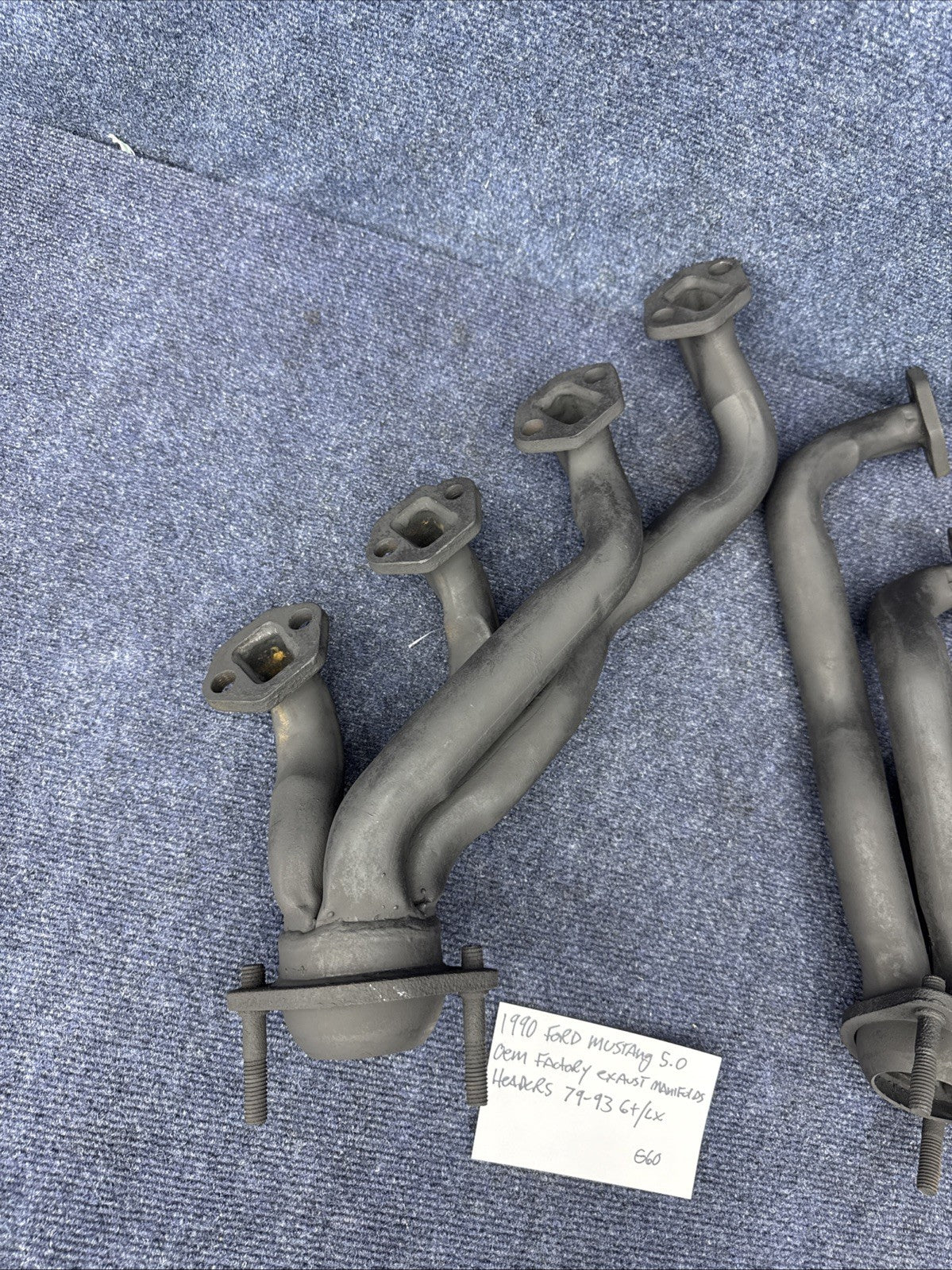 87-93 Ford Mustang Factory Shorty Header Manifolds 302 Headers 5.0 V8 EFI GT LX