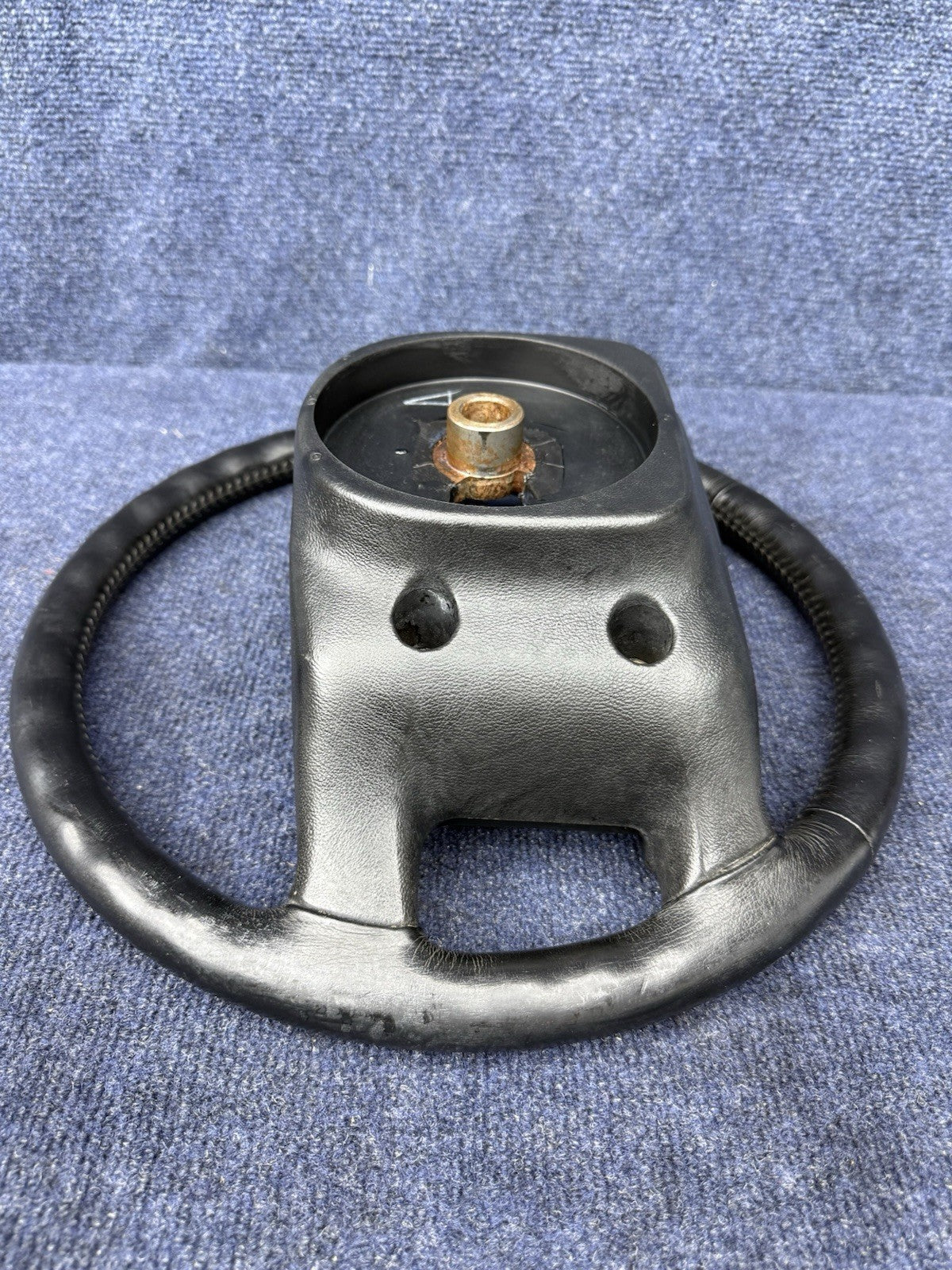 90-93 Ford Mustang Black Steering Wheel Leather  Factory OEM Coupe Hatch Stock
