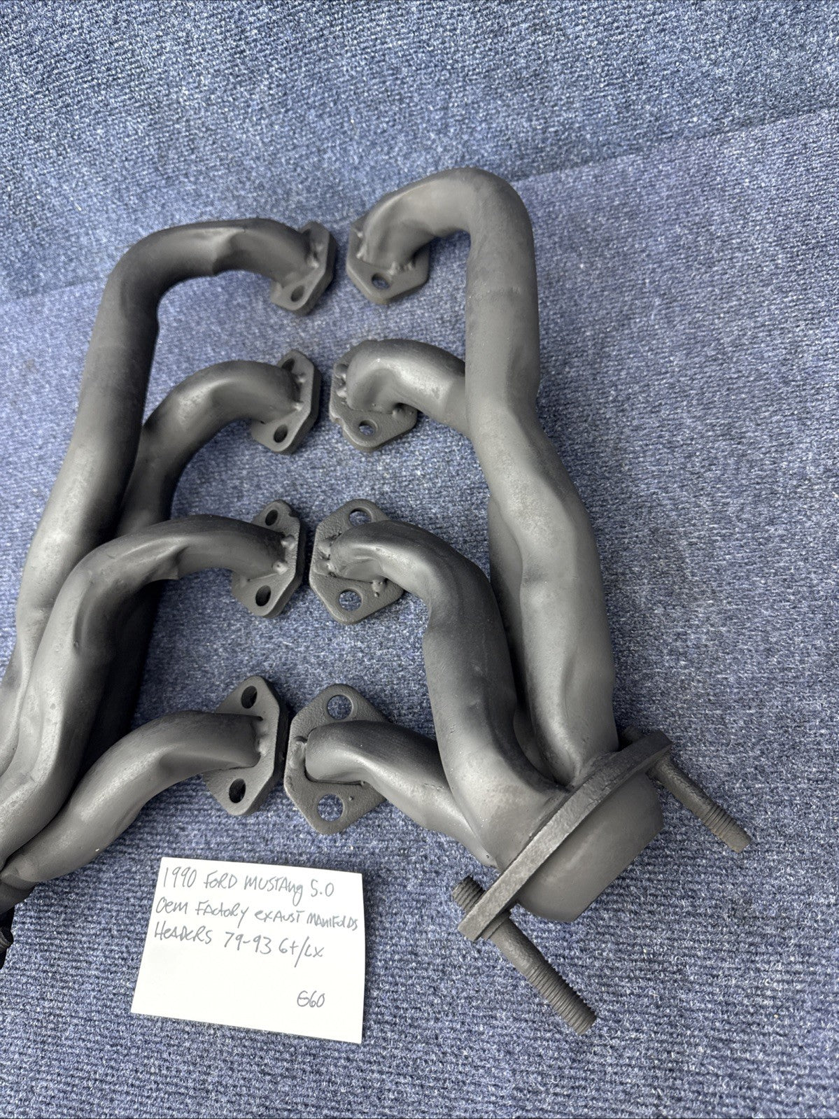 87-93 Ford Mustang Factory Shorty Header Manifolds 302 Headers 5.0 V8 EFI GT LX