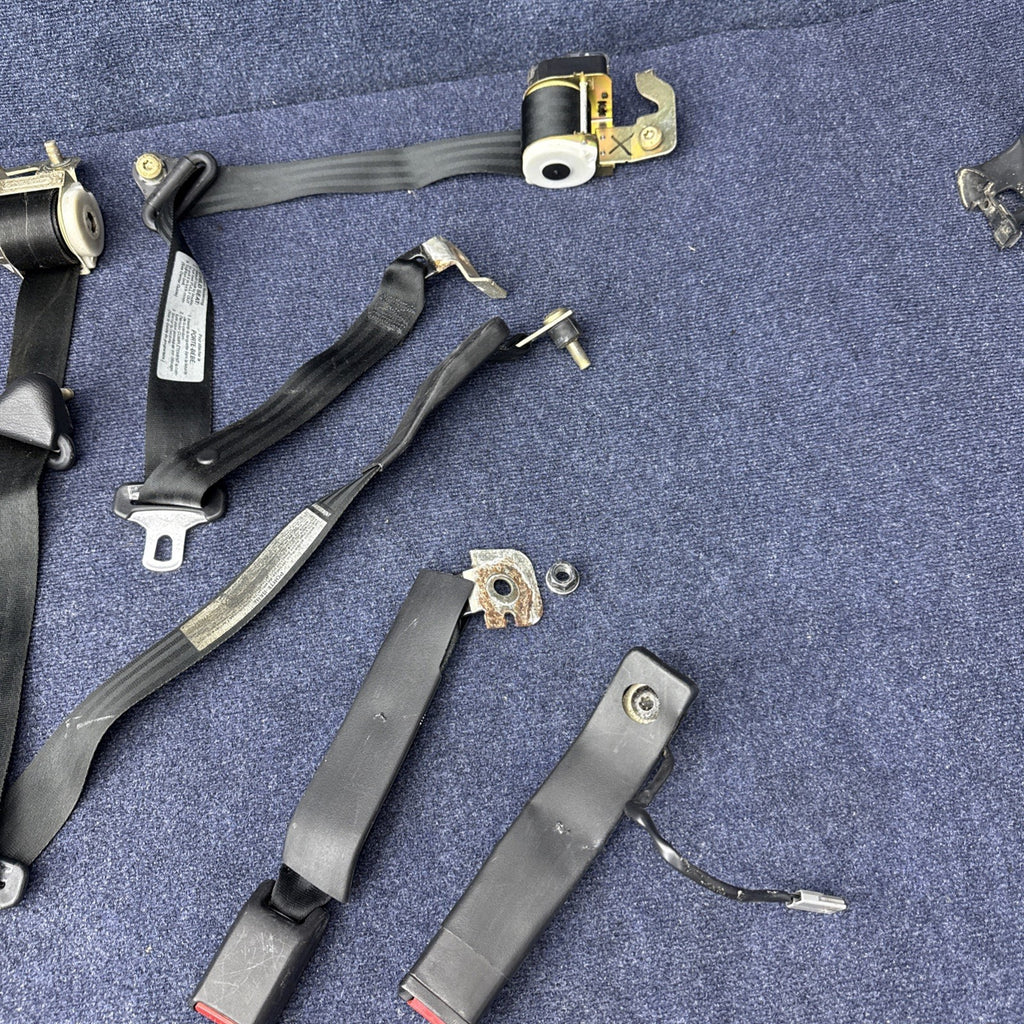 1994 Mustang Svt Cobra Coupe Complete Black Seatbelt Set Front Rear Rh Lh OEM