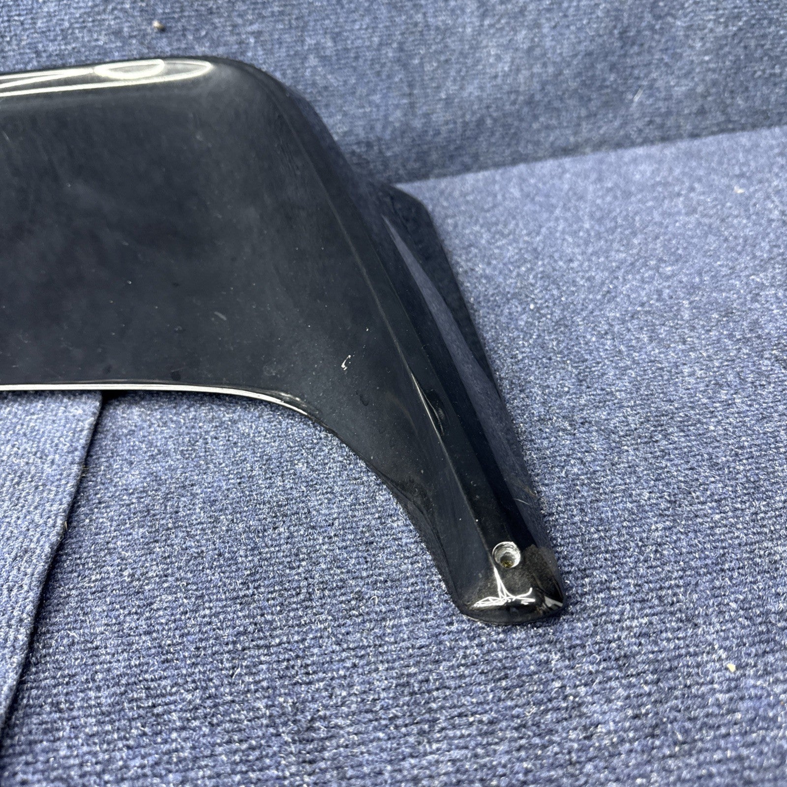 86-93 Ford MUSTANG LX HATCHBACK OEM REAR FIBERGLASS SPOILER W/LIGHT WING Black