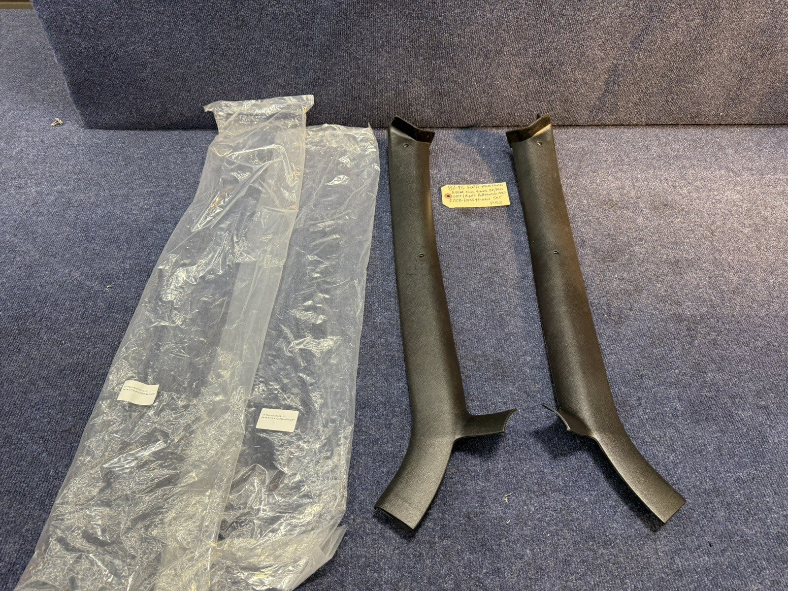 87-90-93 Ford Mustang Black Pillar Pods Trim Windshield Headliner Inner  GT Lx
