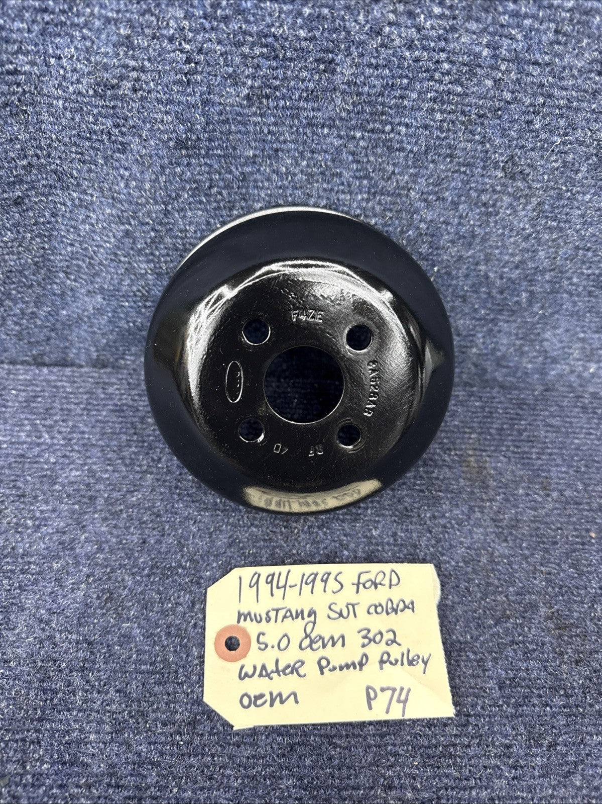1994 1995 Ford Mustang GT Cobra OEM 5.0L 302 Water Pump Pulley F4ZE-8A528-AB