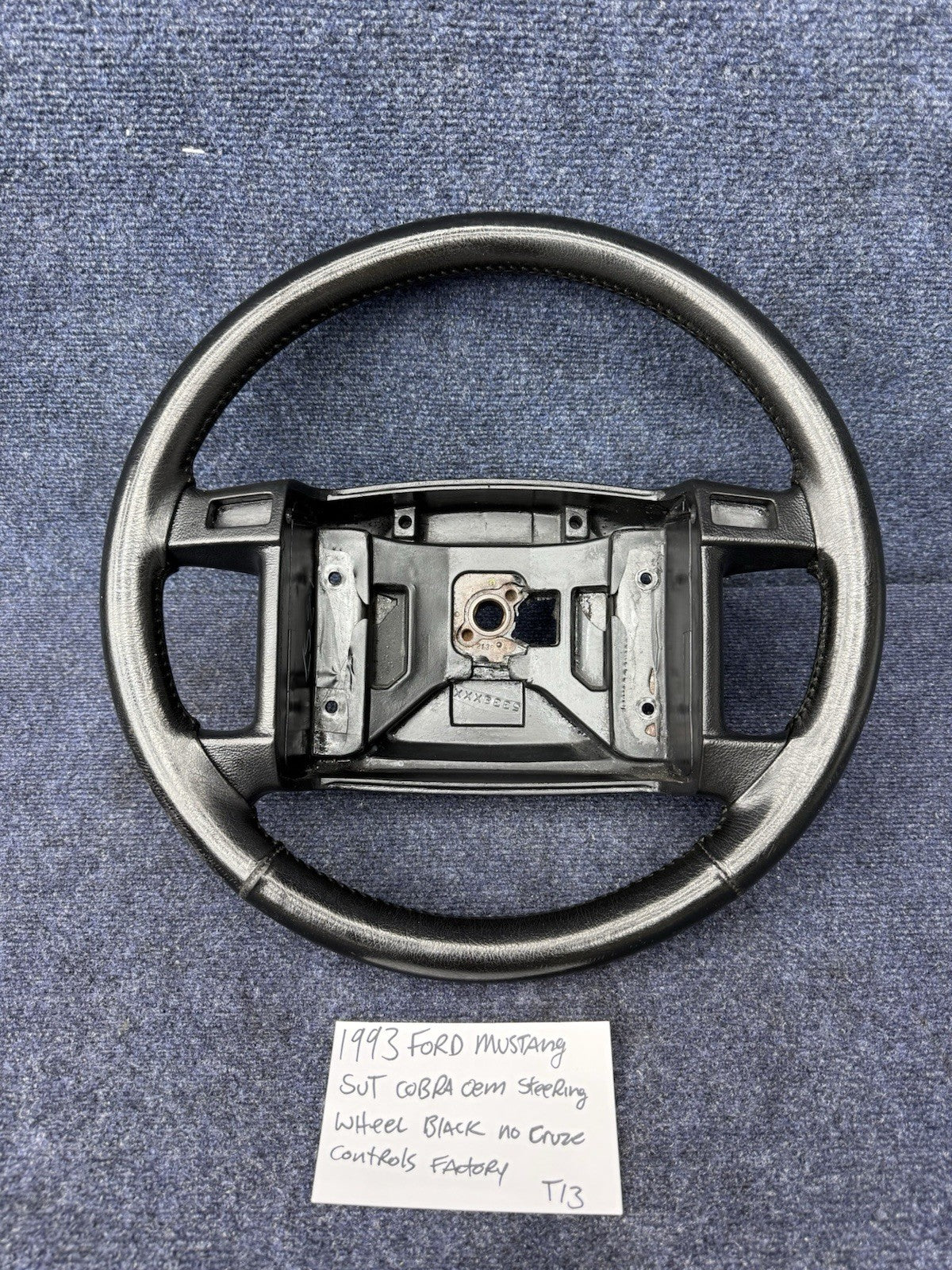 1993 Ford Mustang Cobra OEM Steering Wheel / Cruise Control Delete SVT '93