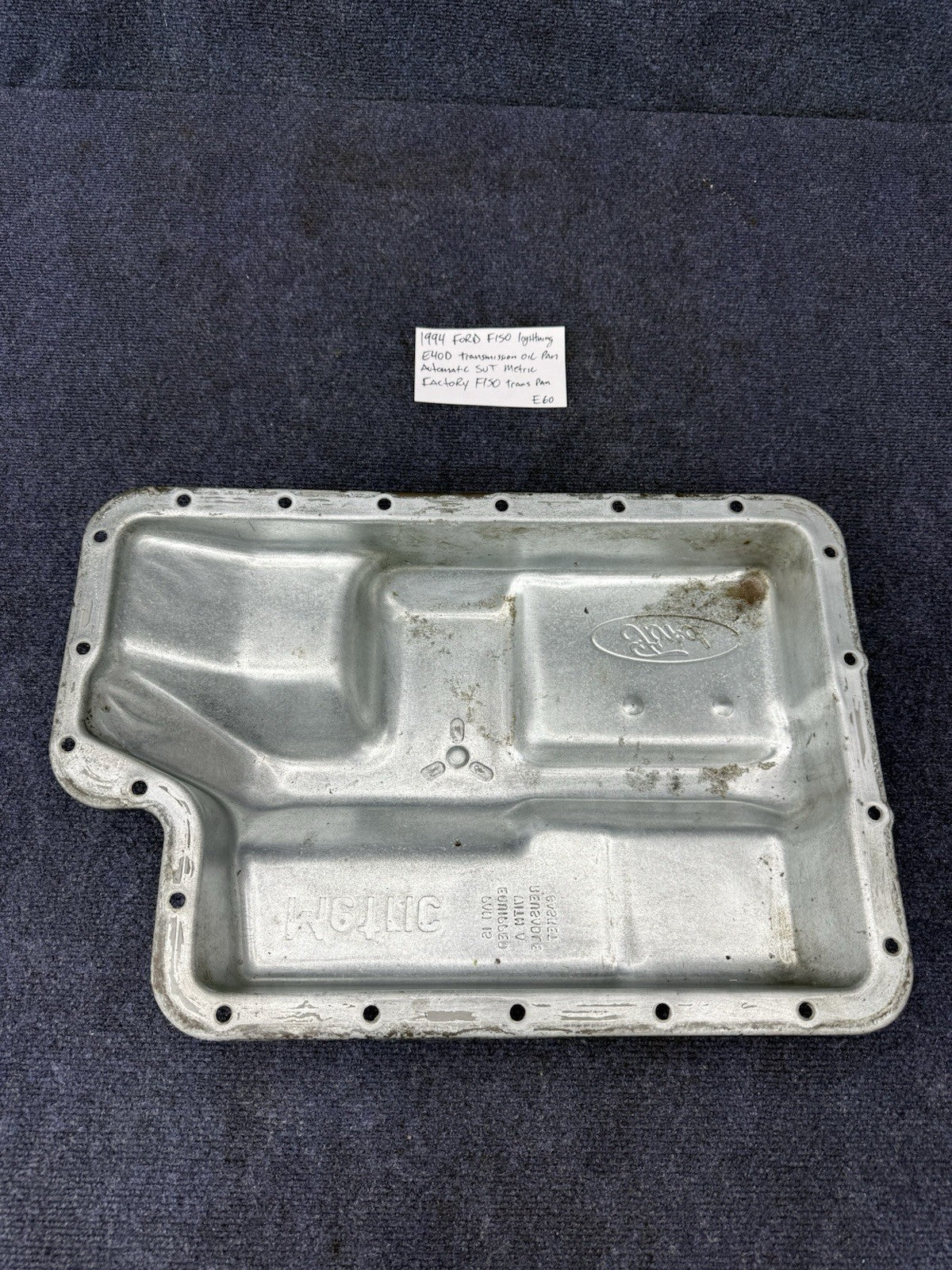 1994 Ford F150 Svt Lightning OEM E4OD transmission oil pan Factory Automatic
