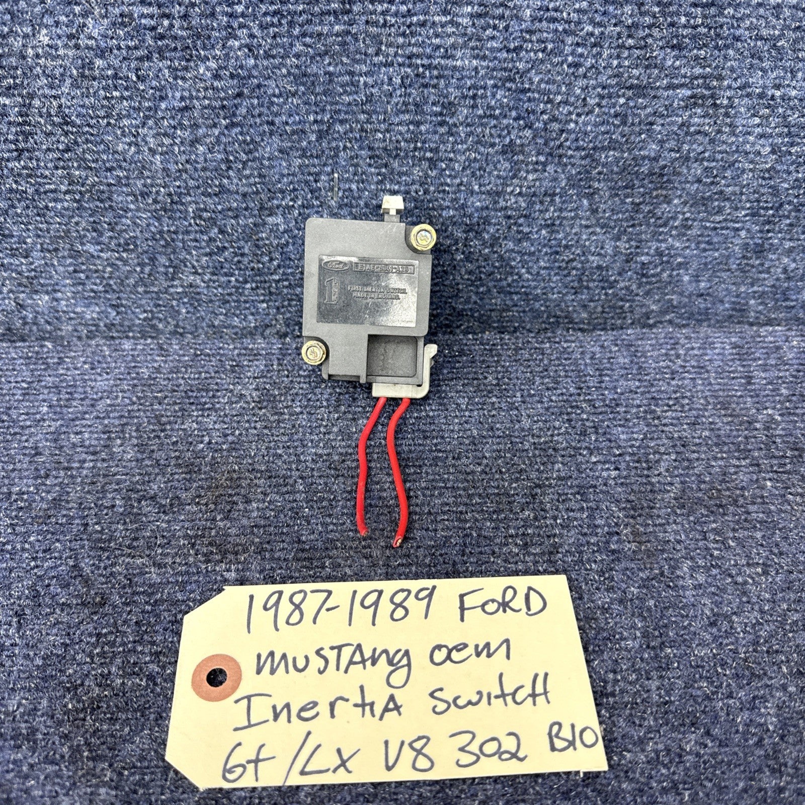 87-89 Ford Mustang Fuel Inertia Switch Gas Cutoff Sensor Gas Relay Factory OEM