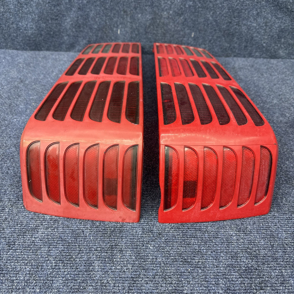 87-93 Ford Mustang GT Tail Light Lens OEM Stock 5.0L LH & Rh Pair Cheese Grader