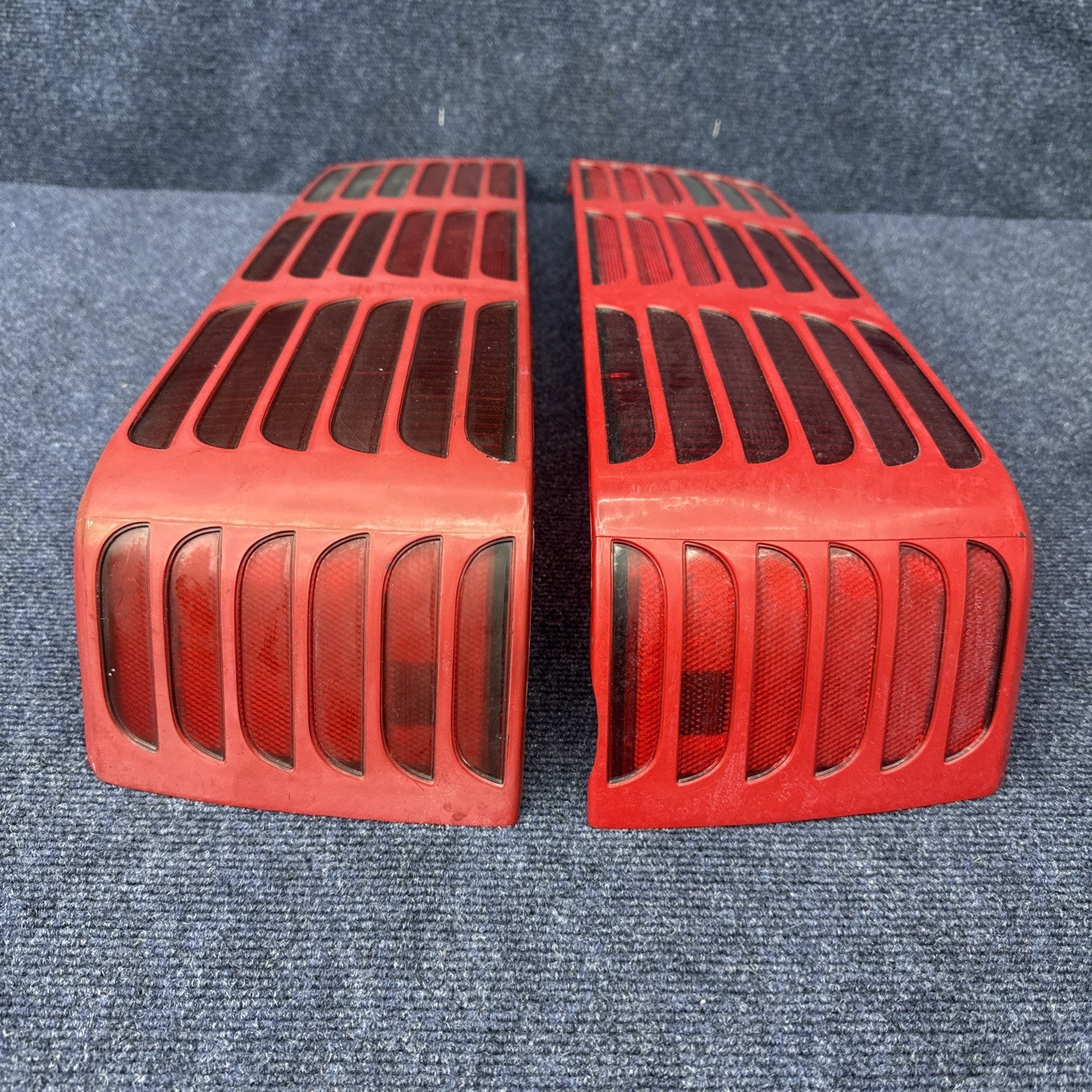 87-93 Ford Mustang GT Tail Light Lens OEM Stock 5.0L LH & Rh Pair Cheese Grader