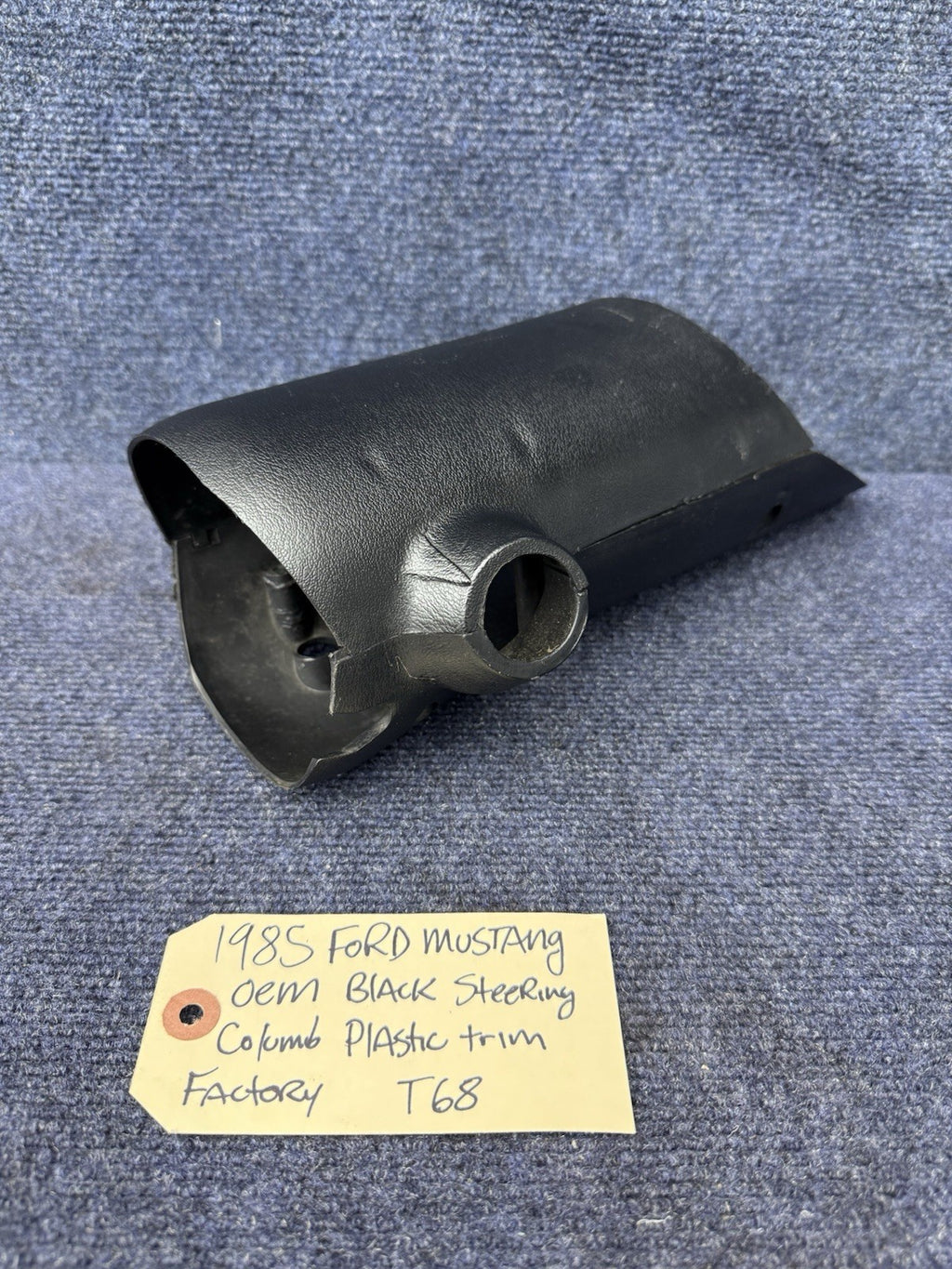 79-86 Mustang Tilt Steering Column Trim 2 Piece Upper Lower Cover 5.0 OEM Black