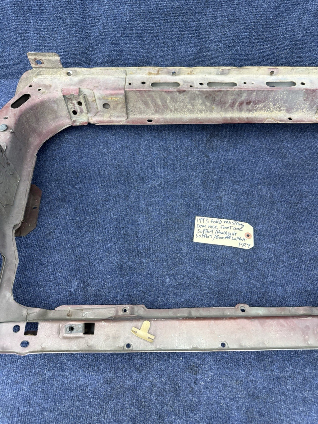 1990 - 1993 MUSTANG CORE SUPPORT & BUMPER SUPPORT METAL REPAIR OEM Section 90-93