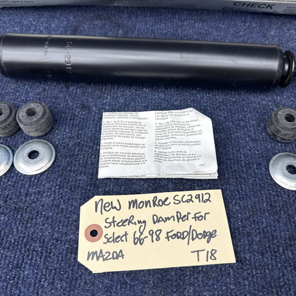 Monroe SC2912 Steering Damper For Select 66-98 Dodge Ford Mazda Models NEW