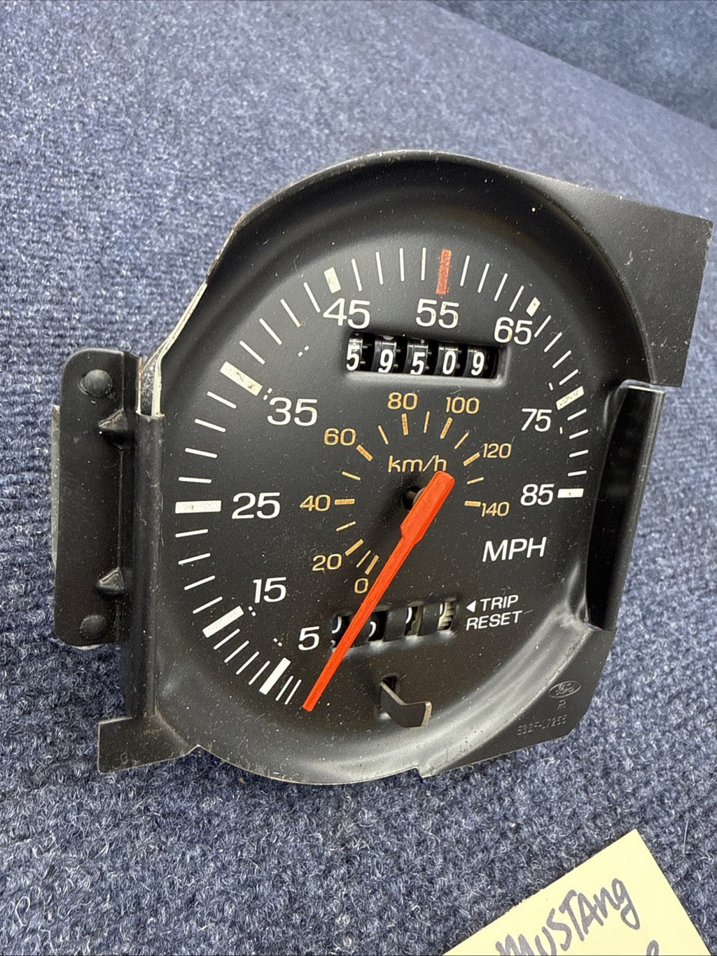 1983-1986 Ford Mustang 85mph Speedometer Gauge for Restoration or New Overlay