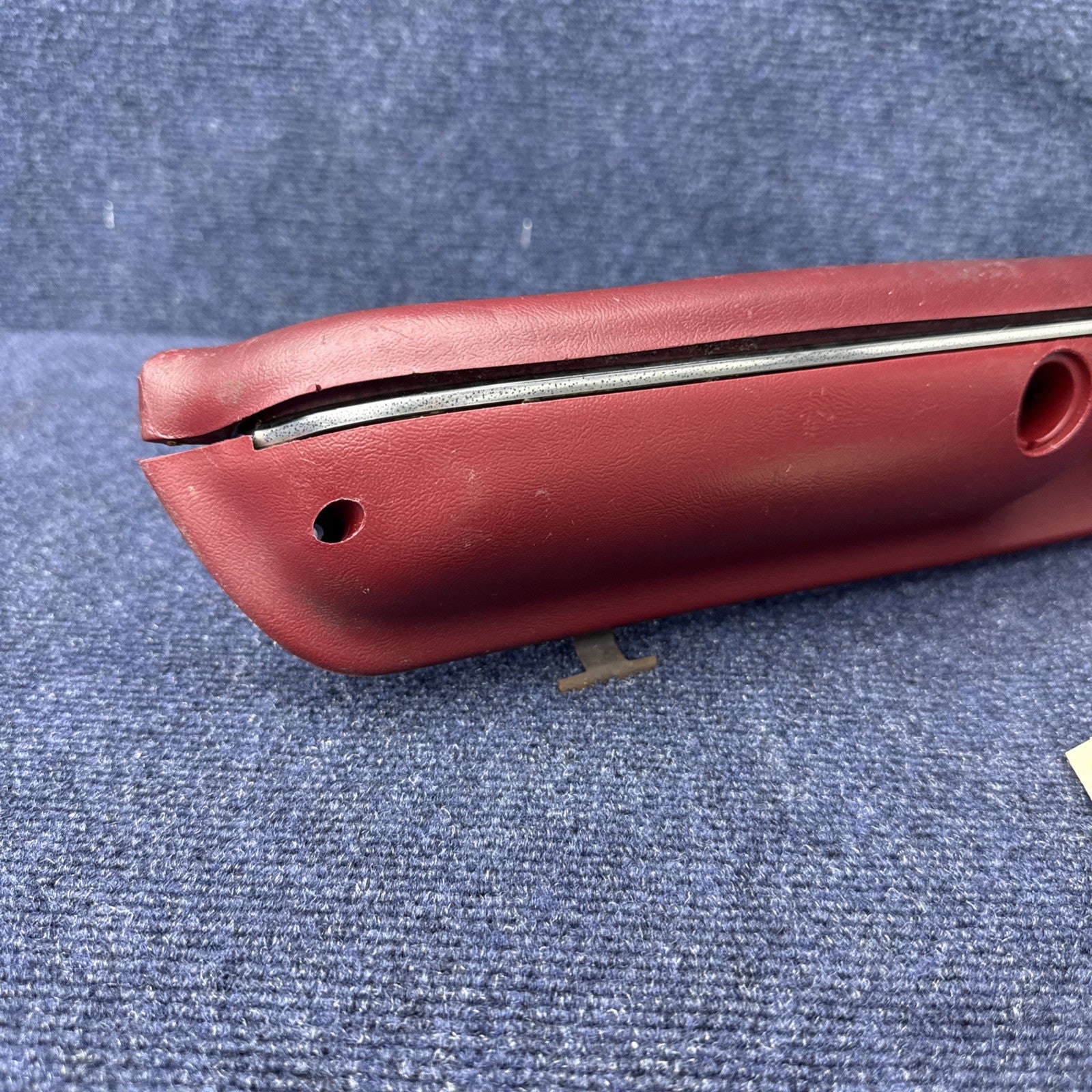 1987-1993 FORD MUSTANG RED DOOR ARMREST & Window Switch LEFT DRIVER PULL OEM Gt