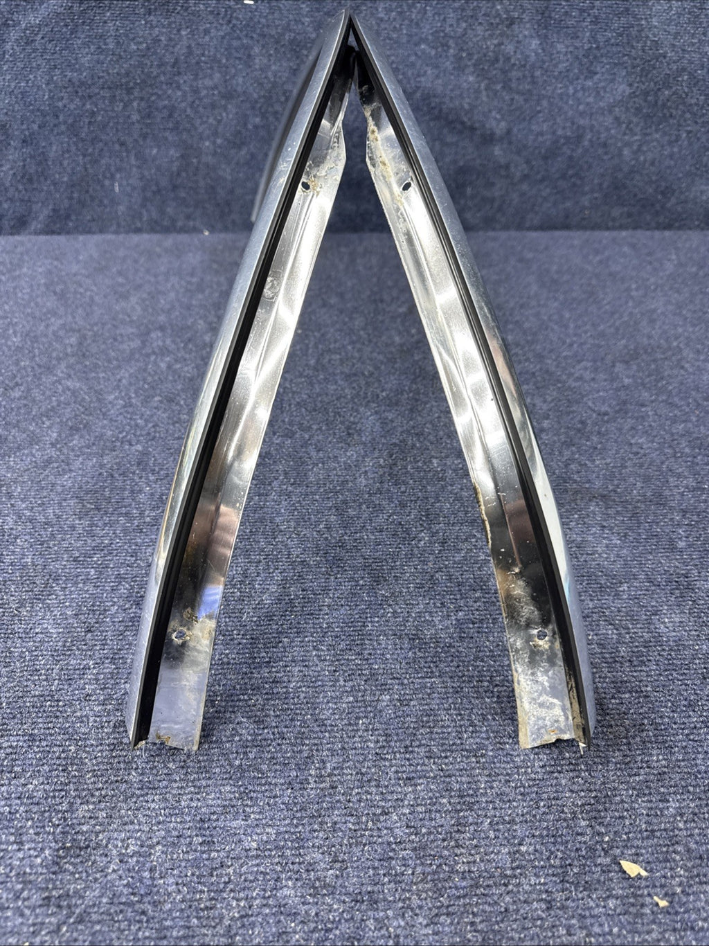 1984-1992 LINCOLN  MARK VII 7 LSC FRONT  Pair LH Rh  Set WHEEL FENDER CHROME OEM