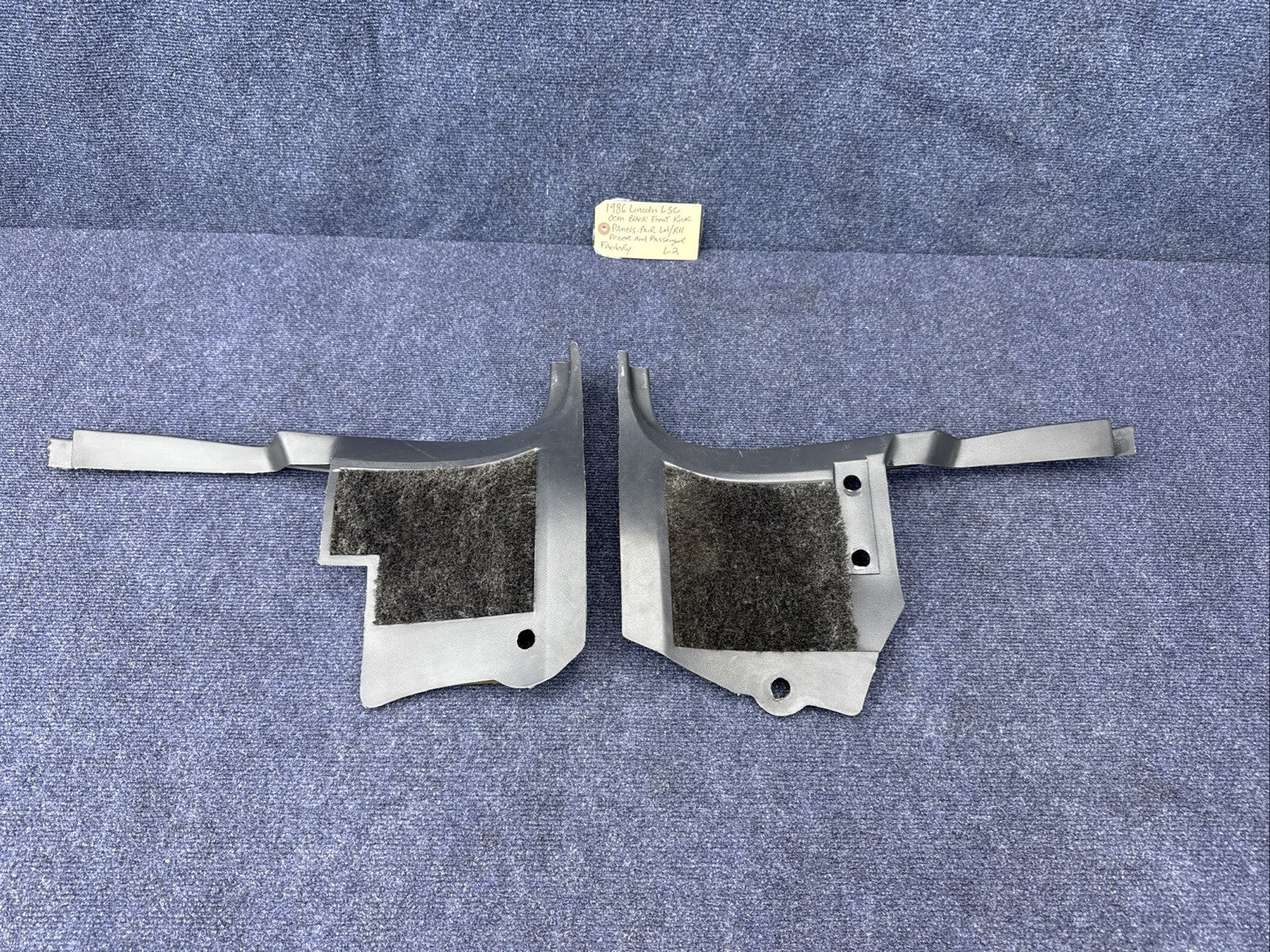 1984-1989 Lincoln Mark Vii Lsc Kick Panels Trim Cover Pair Black Oem mercury OEM