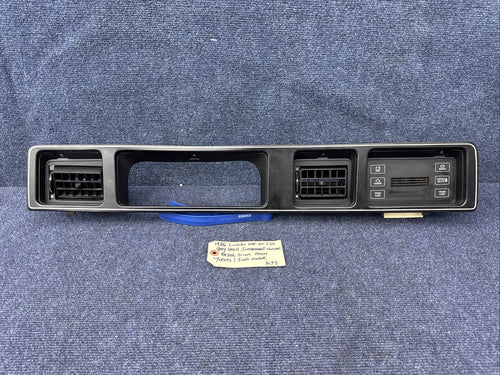 1984-1989 Lincoln MK Vii LSC Gray Dash Instrument Cluster Bezel Trim OEM Factory
