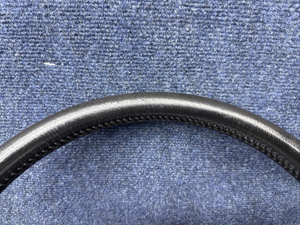 90-93 Ford Mustang Black Steering Wheel Leather  Factory OEM Coupe Hatch Stock