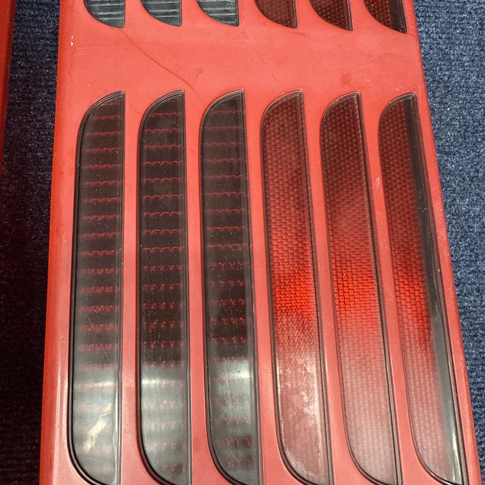 87-93 Ford Mustang GT Tail Light Lens OEM Stock 5.0L LH & Rh Pair Cheese Grader