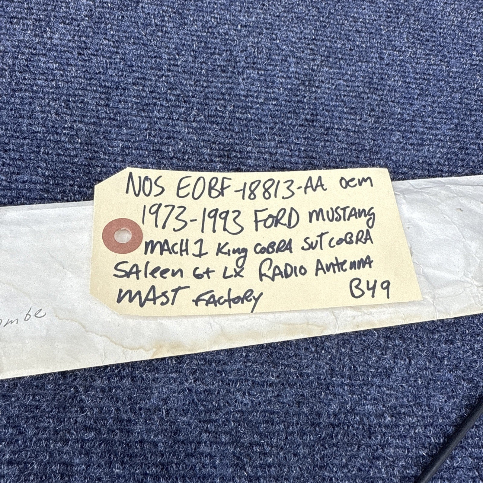 1973-1993 Ford Mustang Mach 1 King Cobra LX GT SVO Saleen NOS RADIO ANTENNA MAST