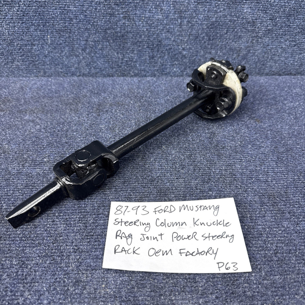 87-93 Ford Mustang Steering Column Knuckle Shaft Rag Joint Power Steer Rack OEM