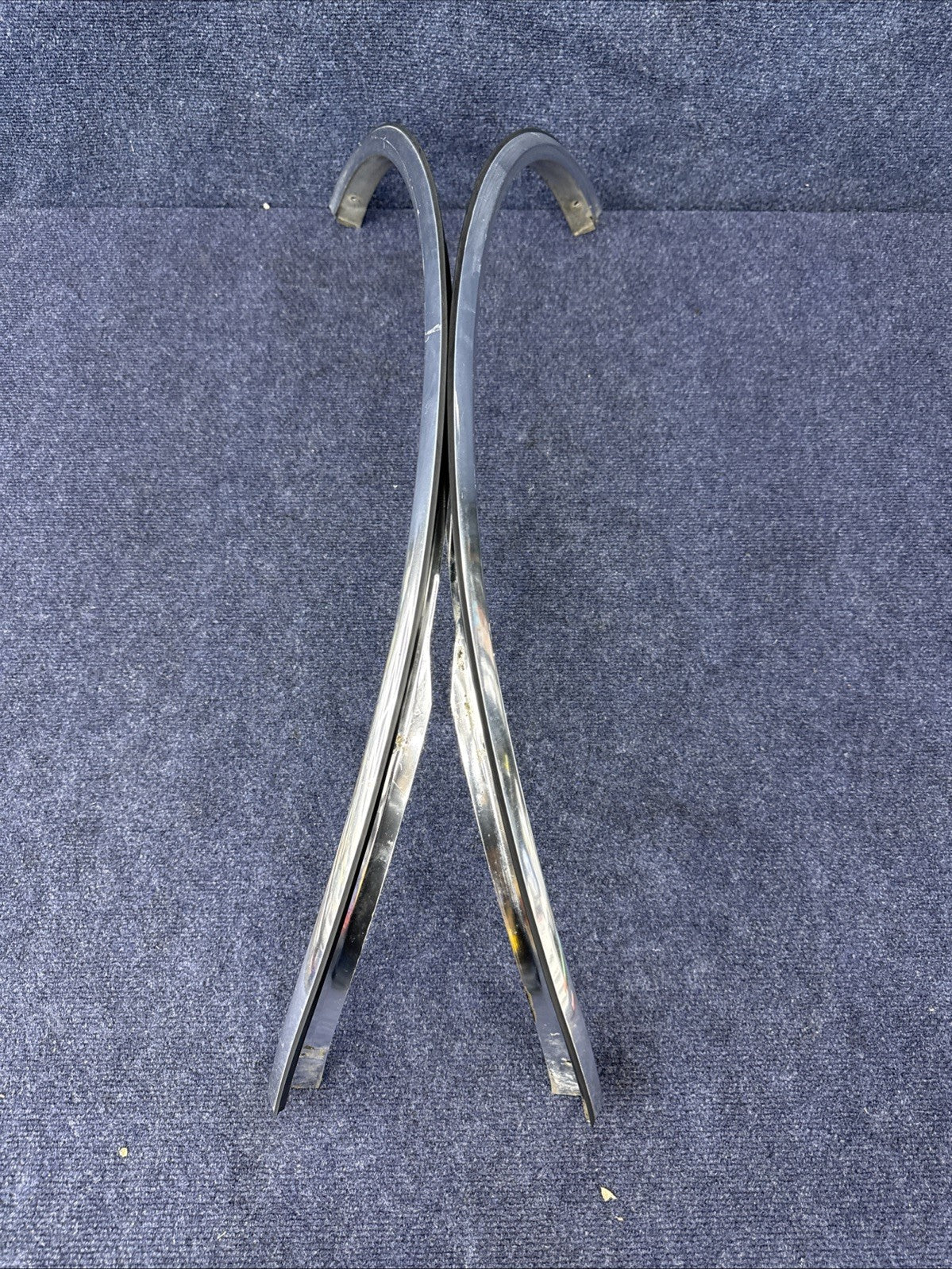 1984-1992 LINCOLN  MARK VII 7 LSC FRONT  Pair LH Rh  Set WHEEL FENDER CHROME OEM
