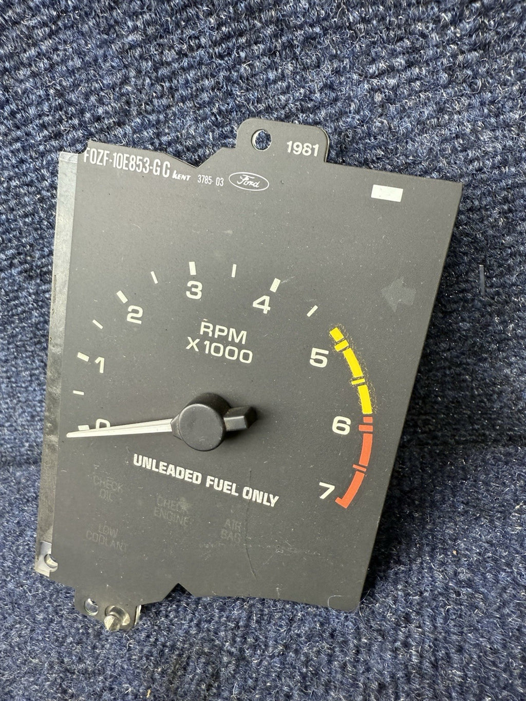 1990-1993 Ford Mustang Tachometer Unit 7,000 RPM Gauge Tach Factory Stock v8 7k