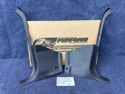 1983-1993 Ford Mustang Hardtop Black Interior Lower Kick Panels LH & RH
