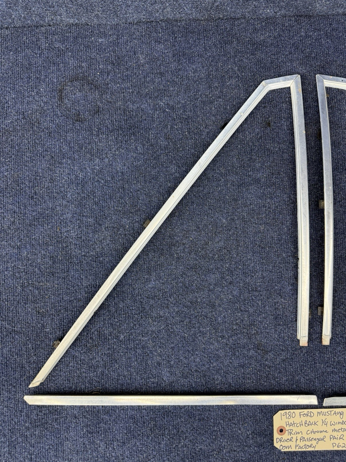 79-86 Ford Fox Body Mustang Hatch Quarter Window Trim OEM Ford 1979-1986