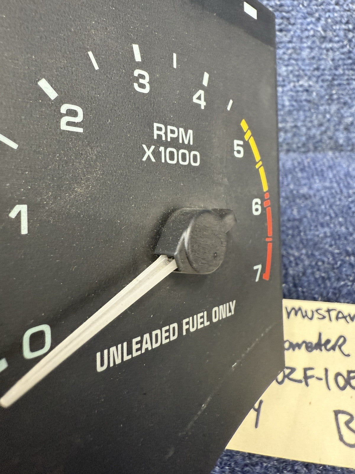 1990-1993 Ford Mustang Tachometer Unit 7,000 RPM Gauge Tach Factory Stock v8 7k