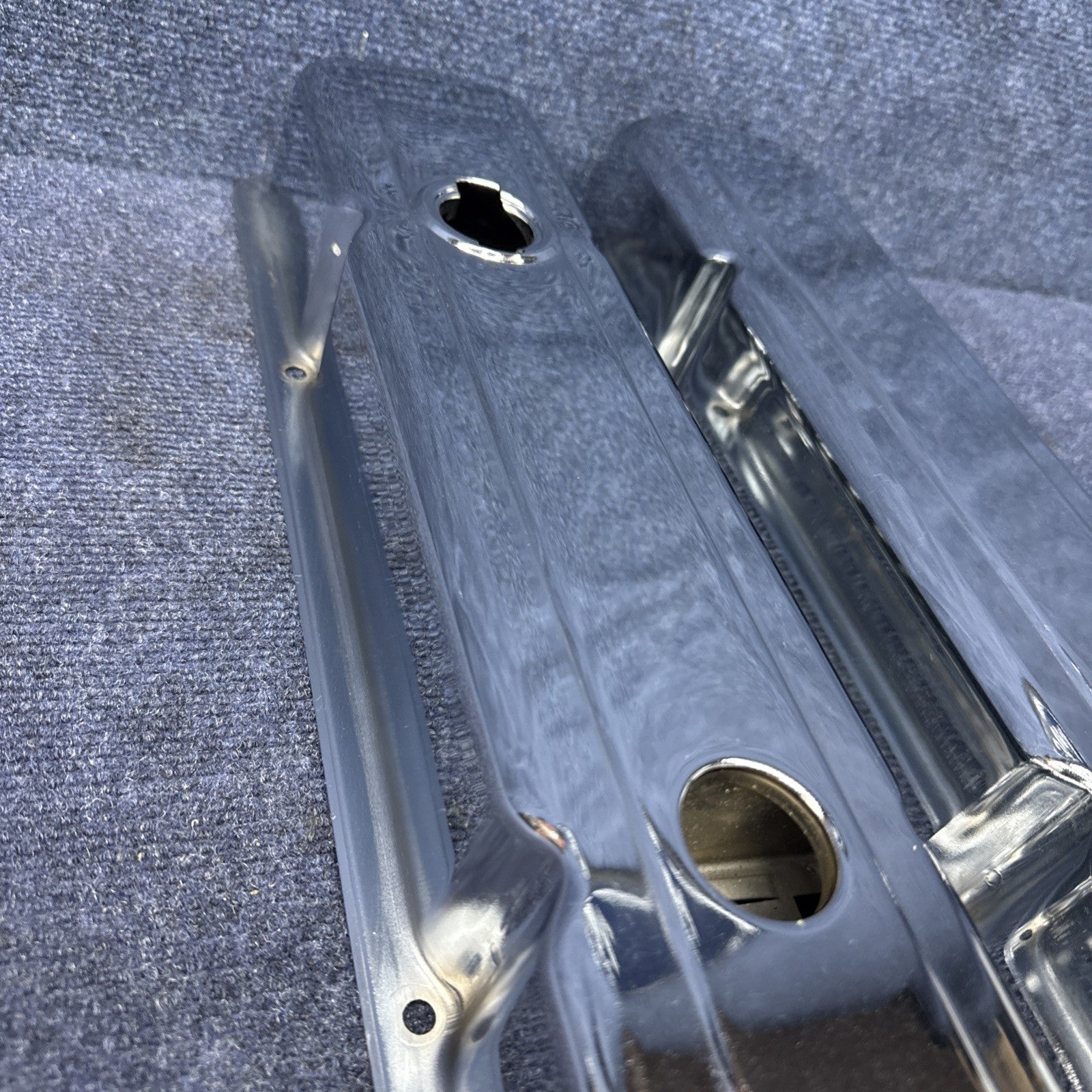 1958-86 CHEVY SMALL BLOCK 283-305-327-350-400 SHORT VALVE COVERS  Chrome Sbc