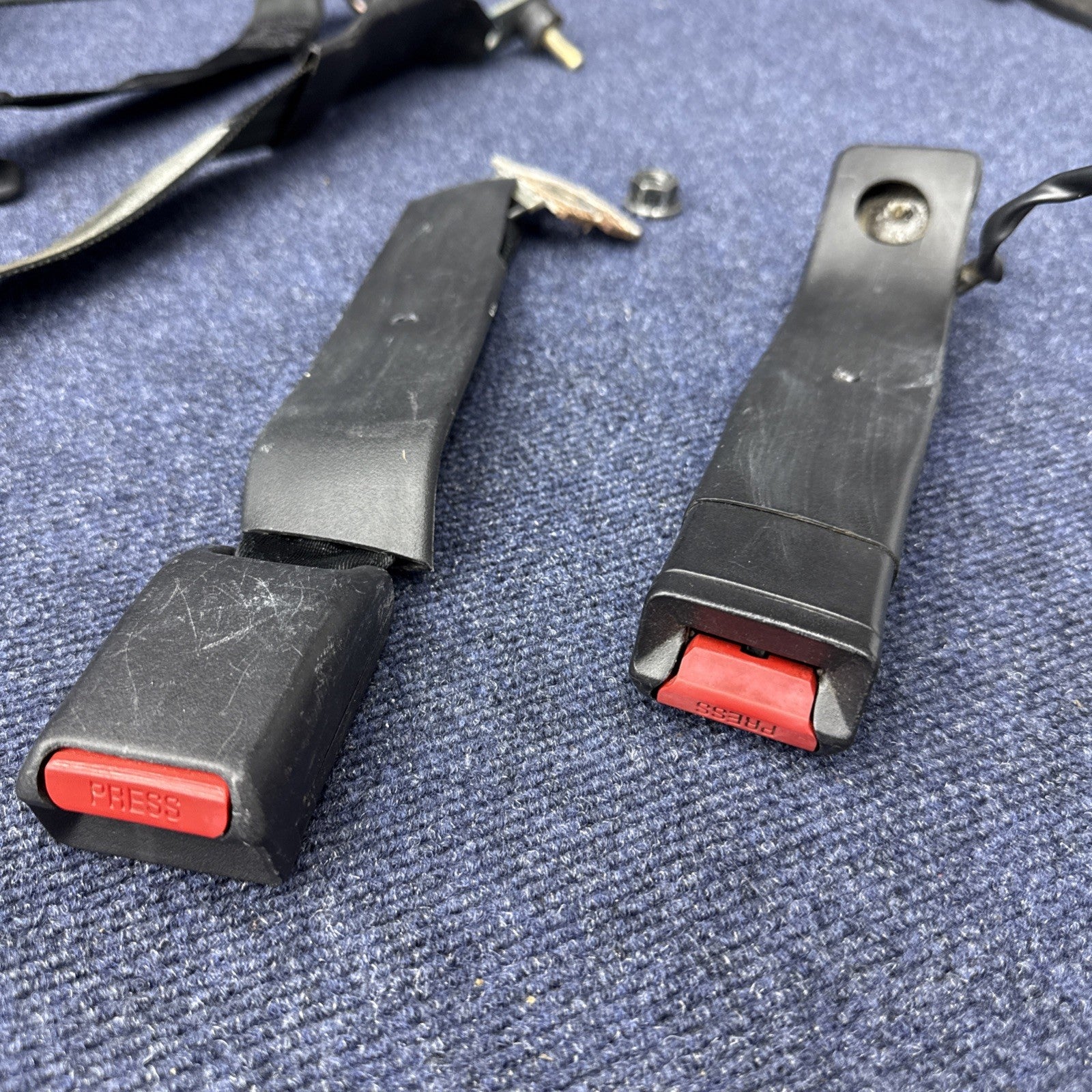1994 Mustang Svt Cobra Coupe Complete Black Seatbelt Set Front Rear Rh Lh OEM