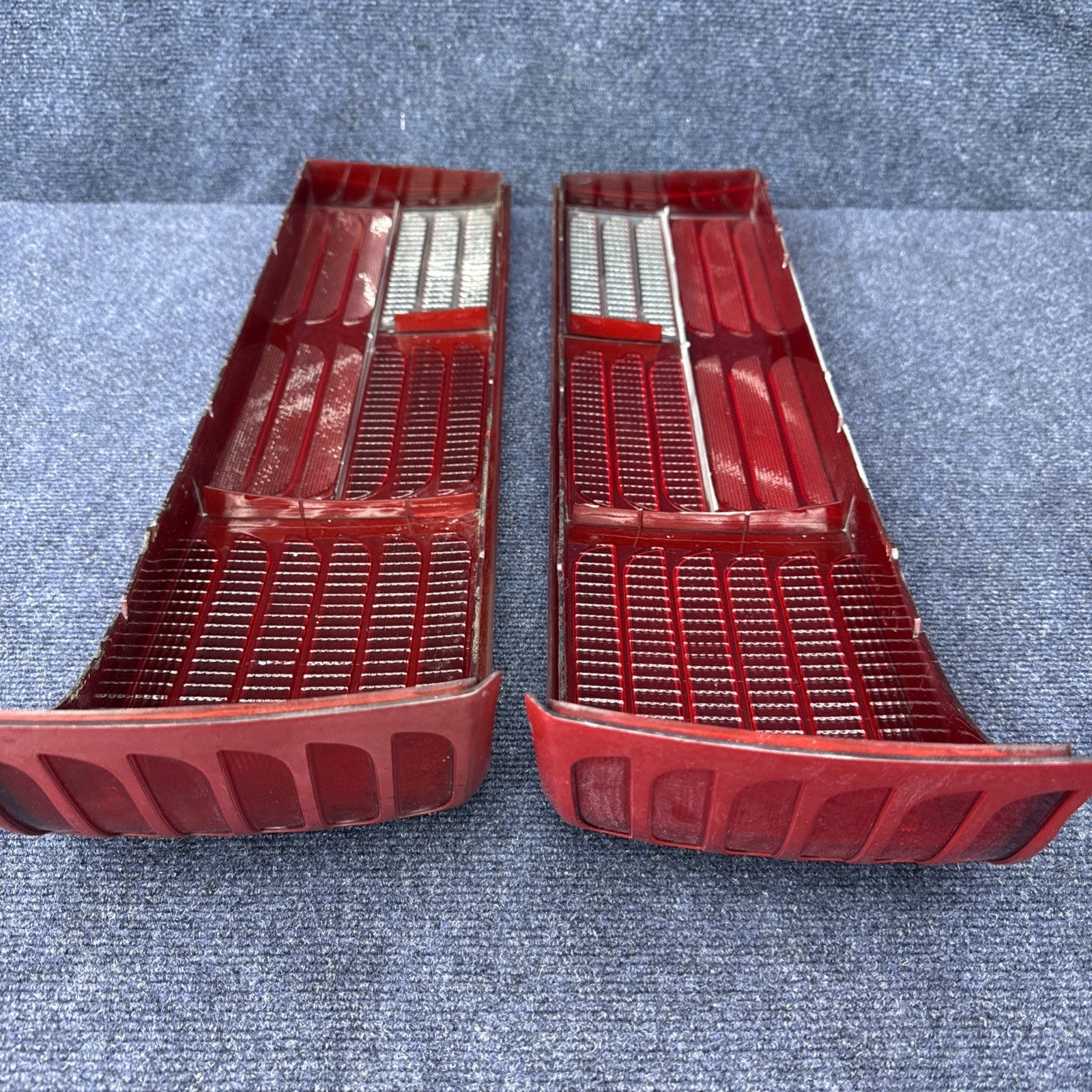 87-93 Ford Mustang GT Tail Light Lens OEM Stock 5.0L LH & Rh Pair Cheese Grader