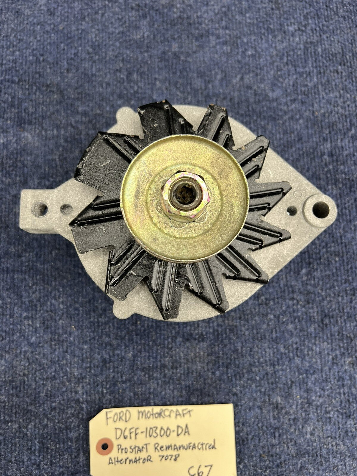 REMAN IN USA, ALTERNATOR FOR 1962-71 FORD F250 PICKUP 6.4L 8CYL D6FF-10300-DA
