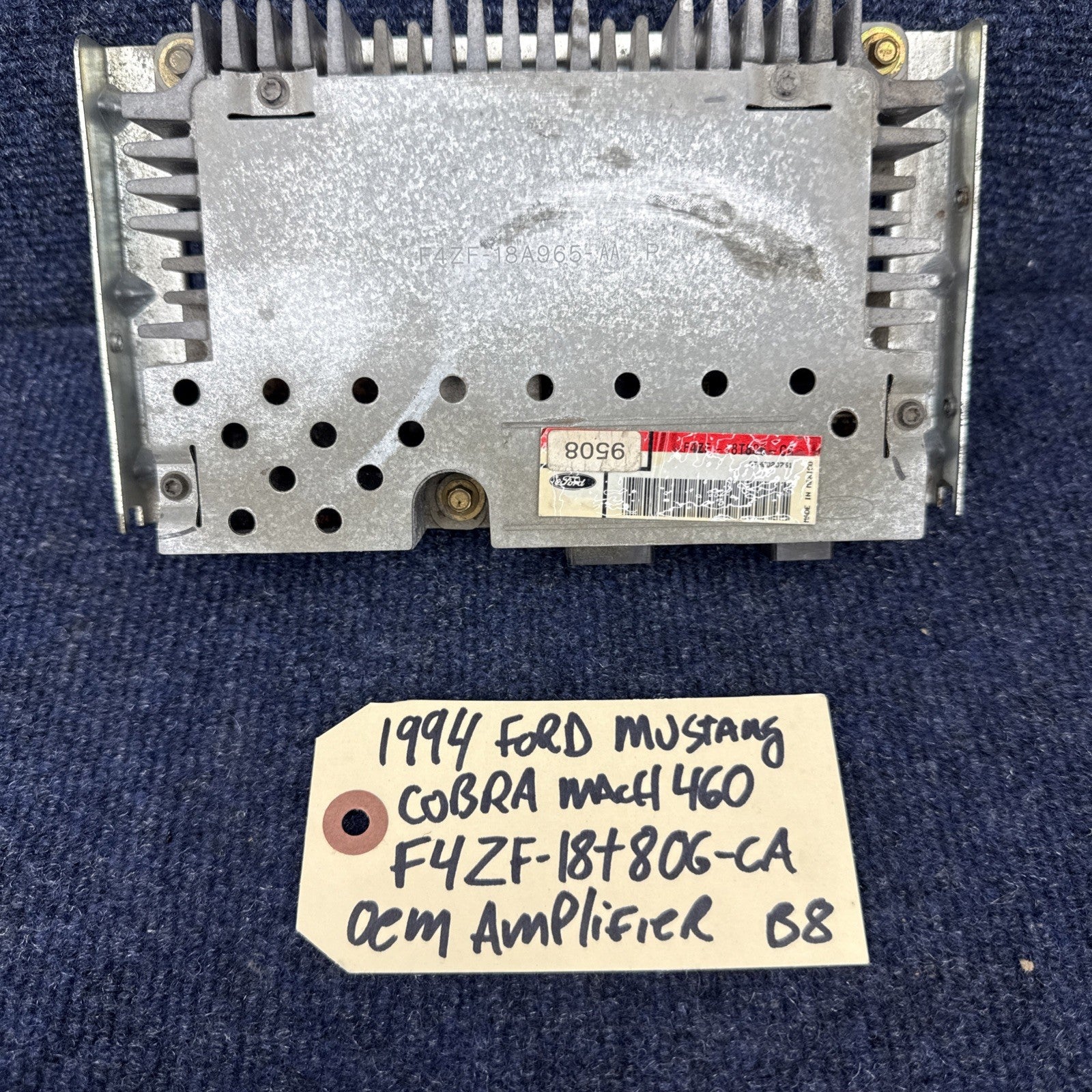 94 FORD MUSTANG Cobra STEREO RADIO FRONT AMP AMPLIFIER OEM F4ZF-18T806-ca Lx Gt
