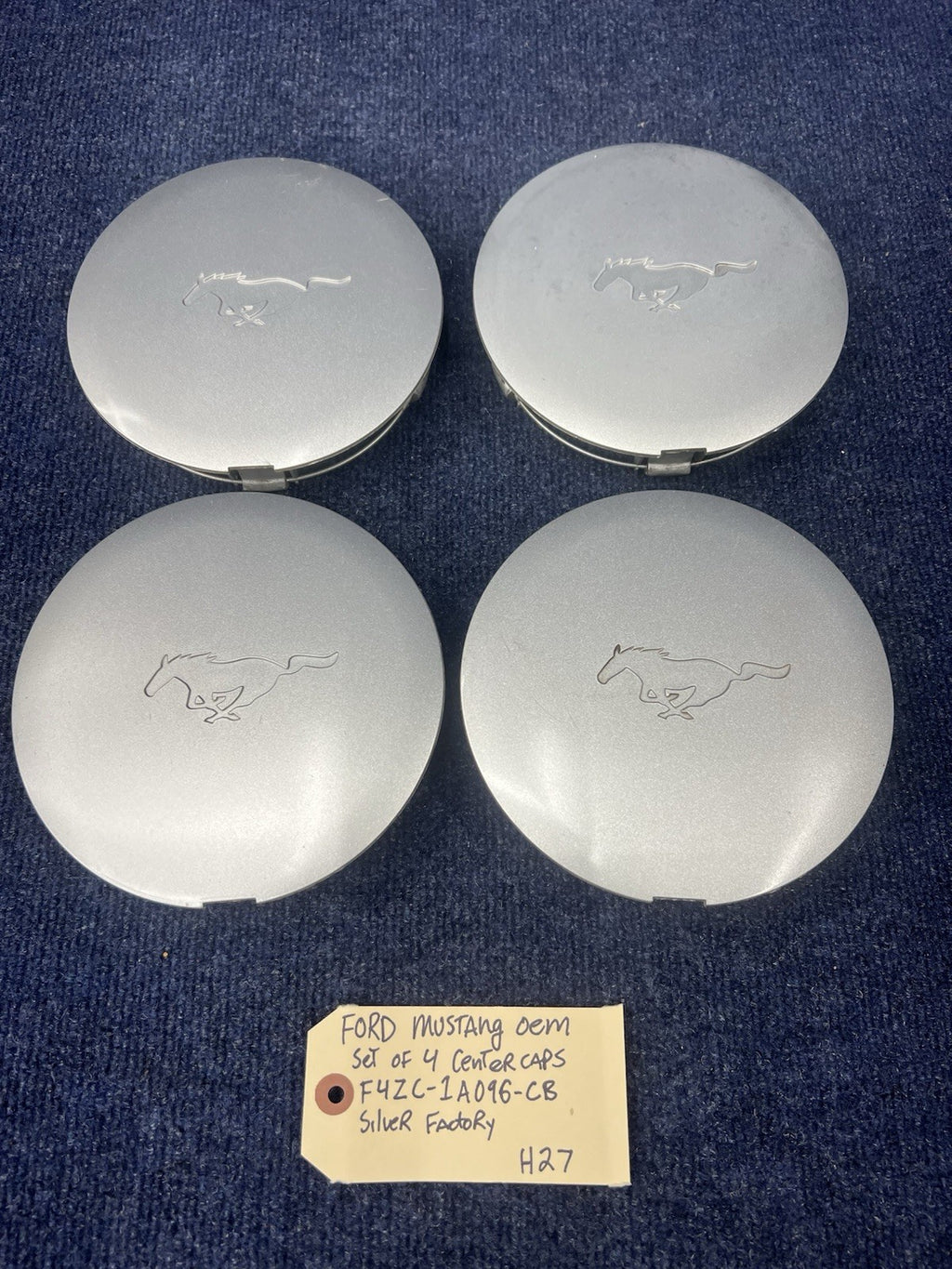1993-1995 OEM FORD MUSTANG WHEEL HUB CENTER CAP F4ZC-1A096-CB 4pcs