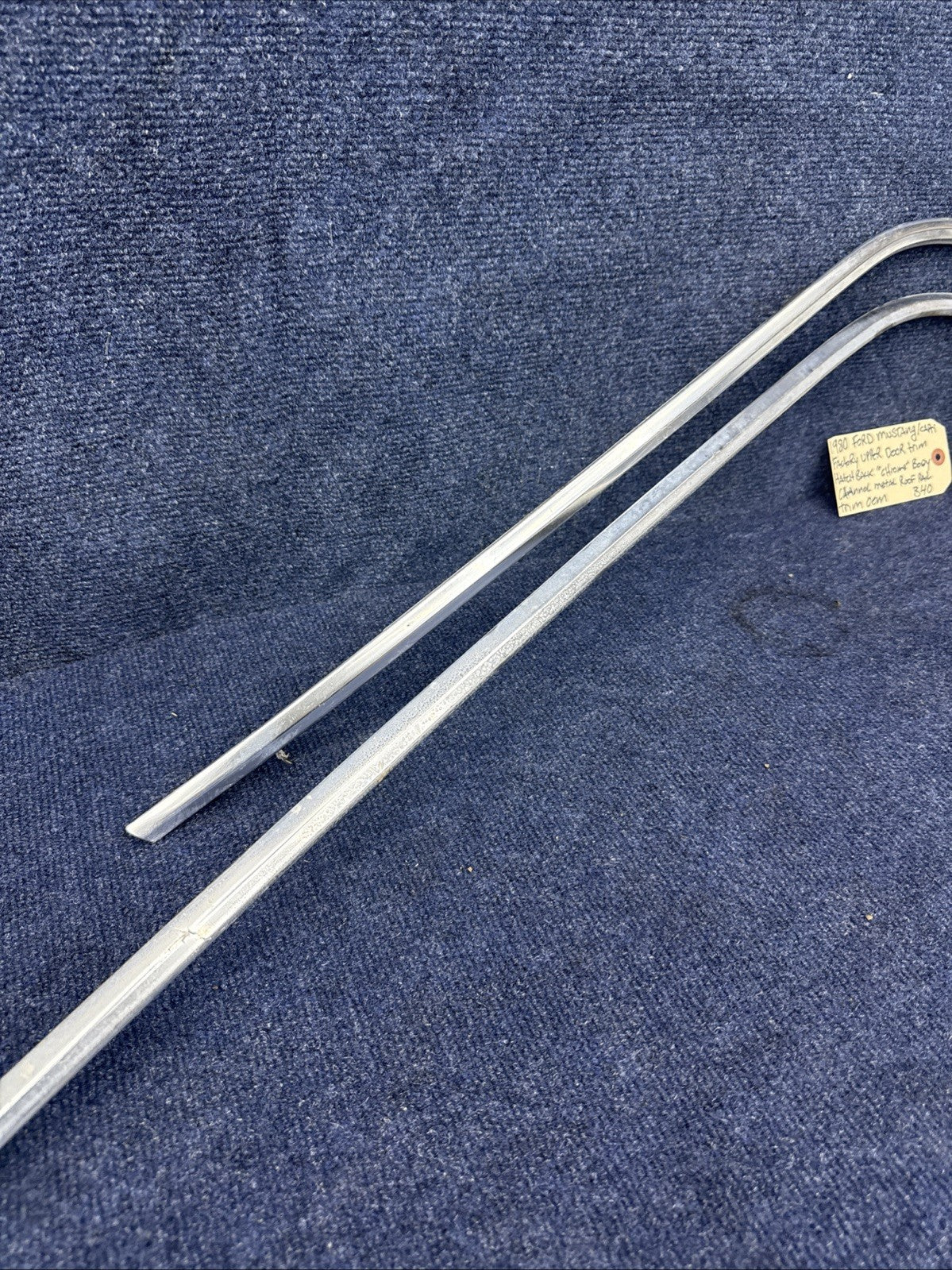 1979-1986 Capri Mustang Hatchback DOOR WEATHERSTRIP CHANNEL GROUT Moulding TRIM