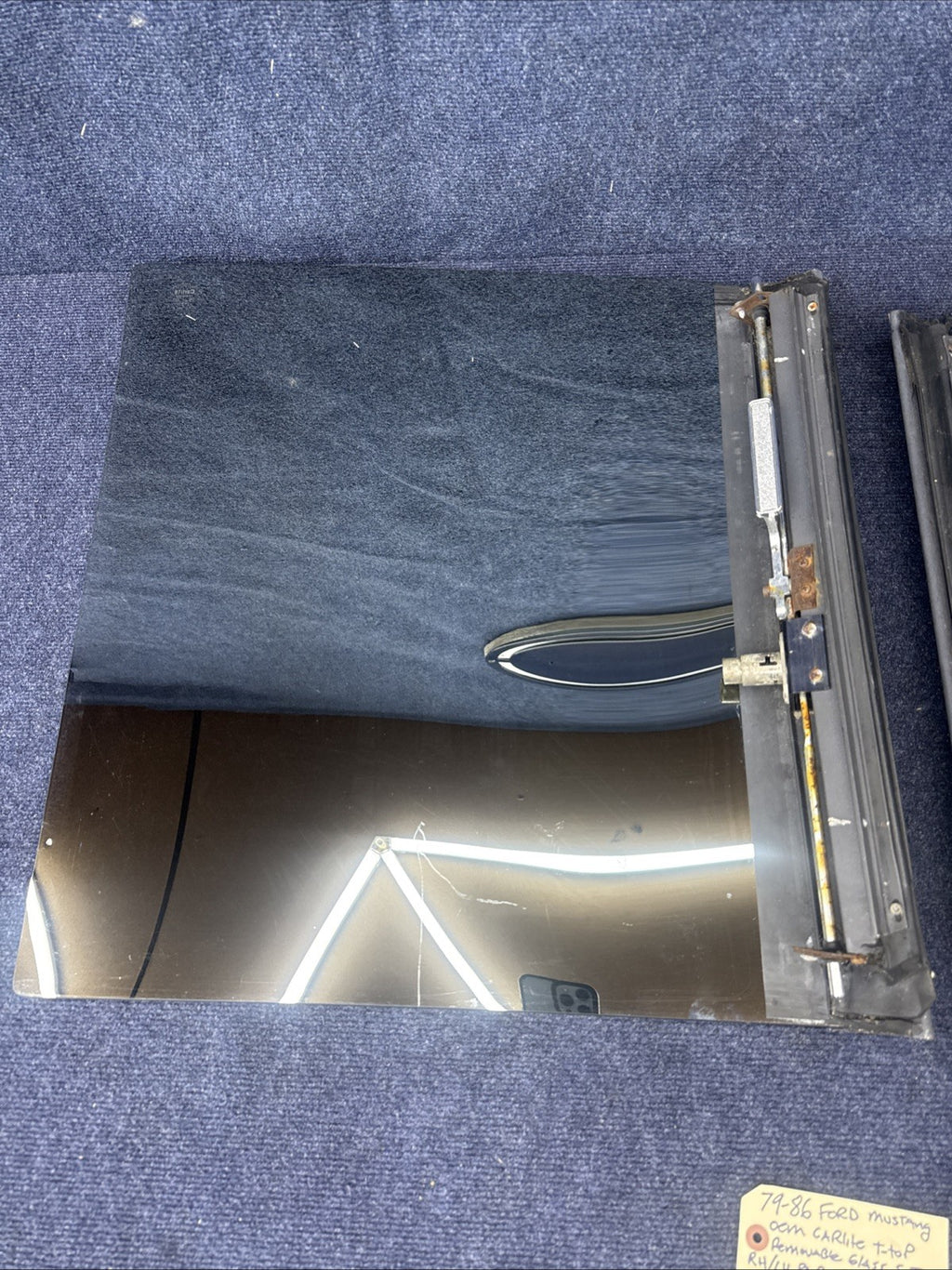 79-86 FORD MUSTANG OEM CARLITE T TOP TOPS REMOVABLE GLASS SET LEFT RIGHT Hatch