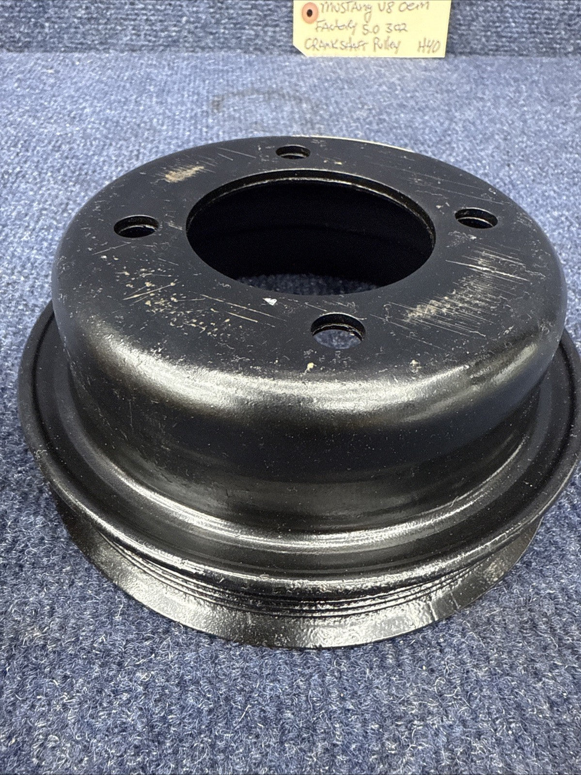 87-93 Mustang Factory Crank Pulley V8 302 HO Engine Crankshaft 5.0 GT OEM Lx 50