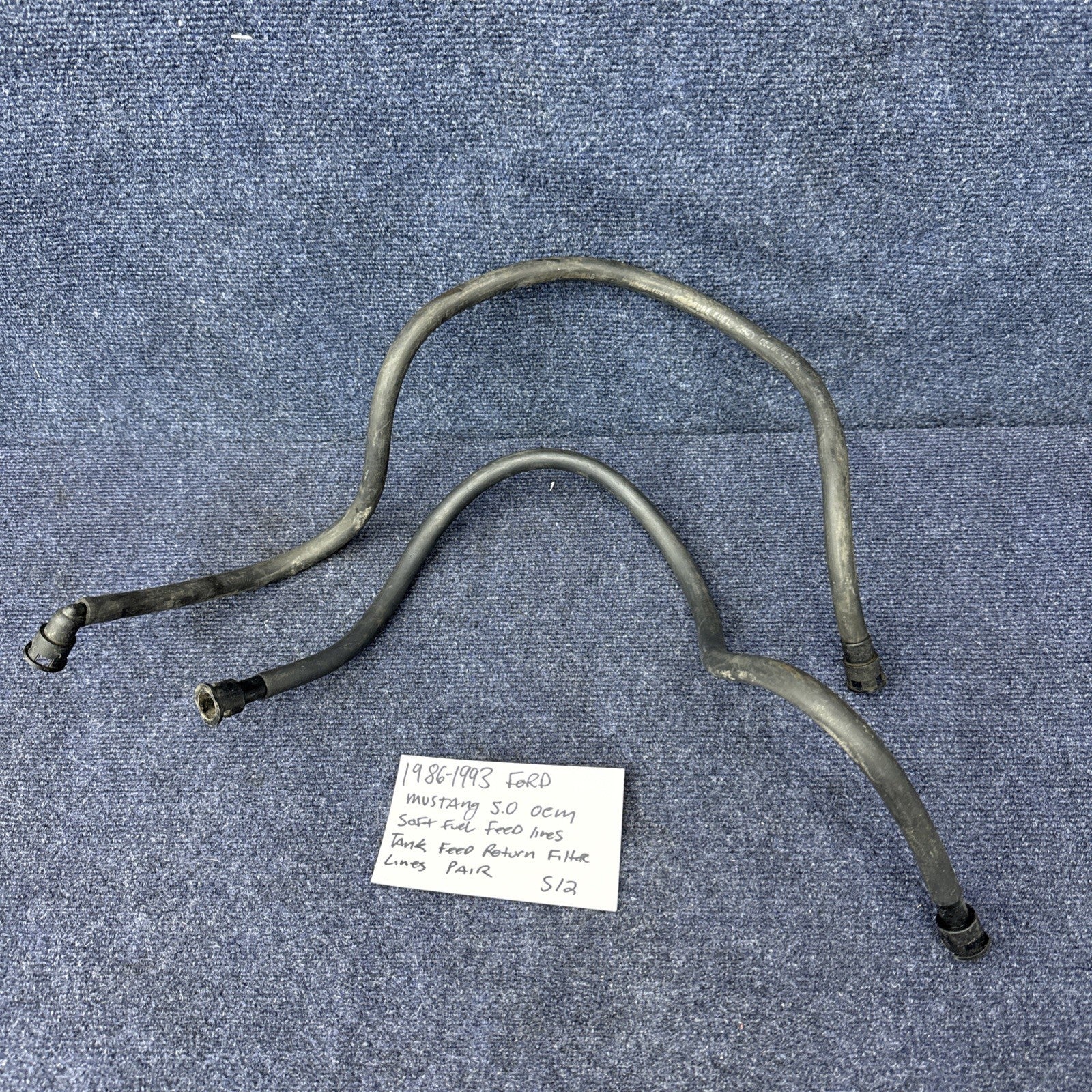 87-93 Ford Mustang Gas Tank Fuel Lines Factory Soft Line Pressure Return OEM 5.0