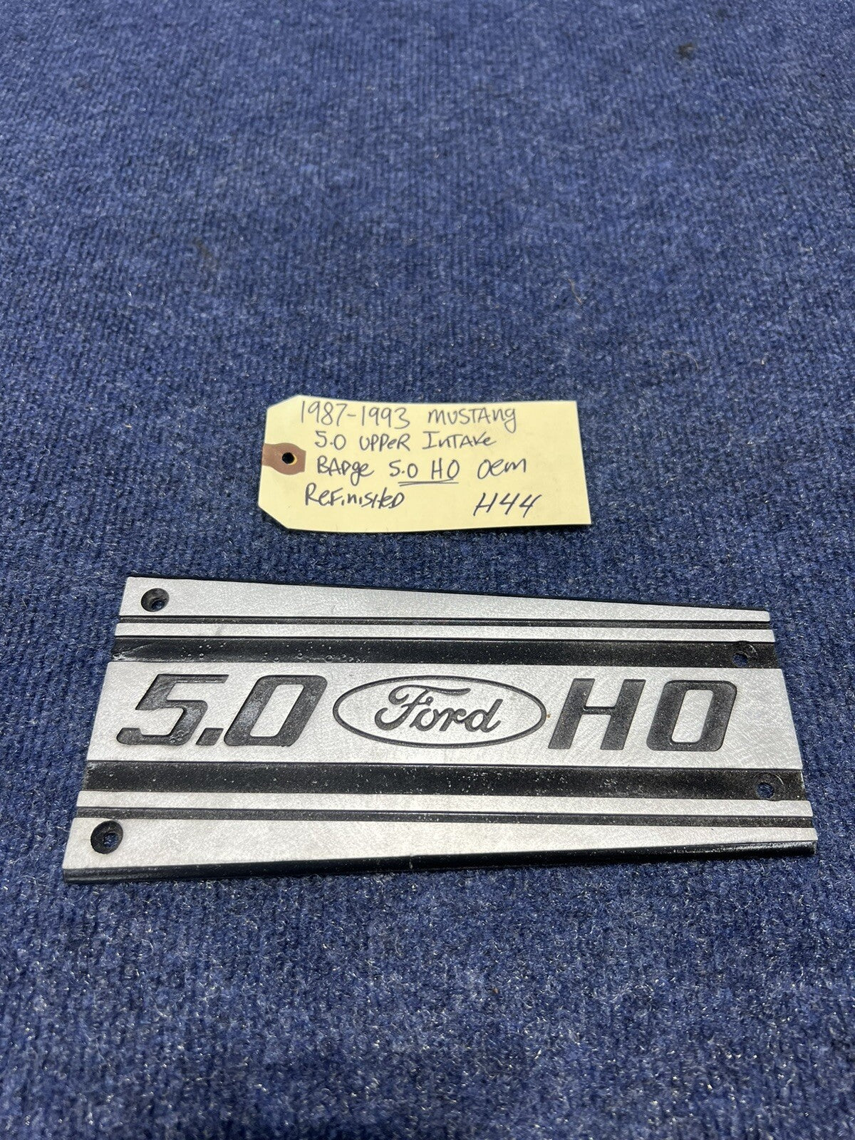 86-87-93 Ford Mustang Factory Upper Intake Manifold Plaque Cover 5.0 V8 OEM GT 