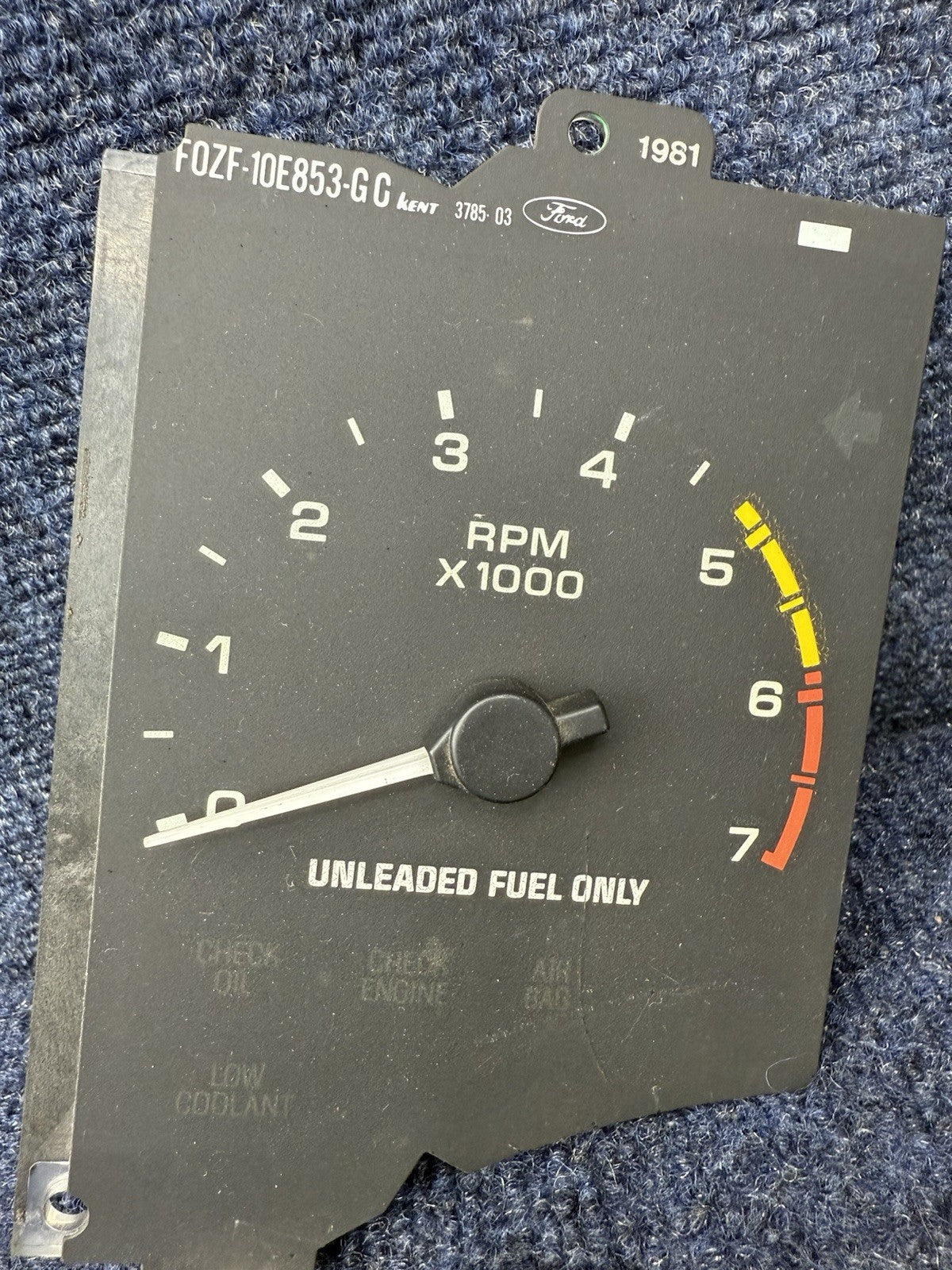1990-1993 Ford Mustang Tachometer Unit 7,000 RPM Gauge Tach Factory Stock v8 7k