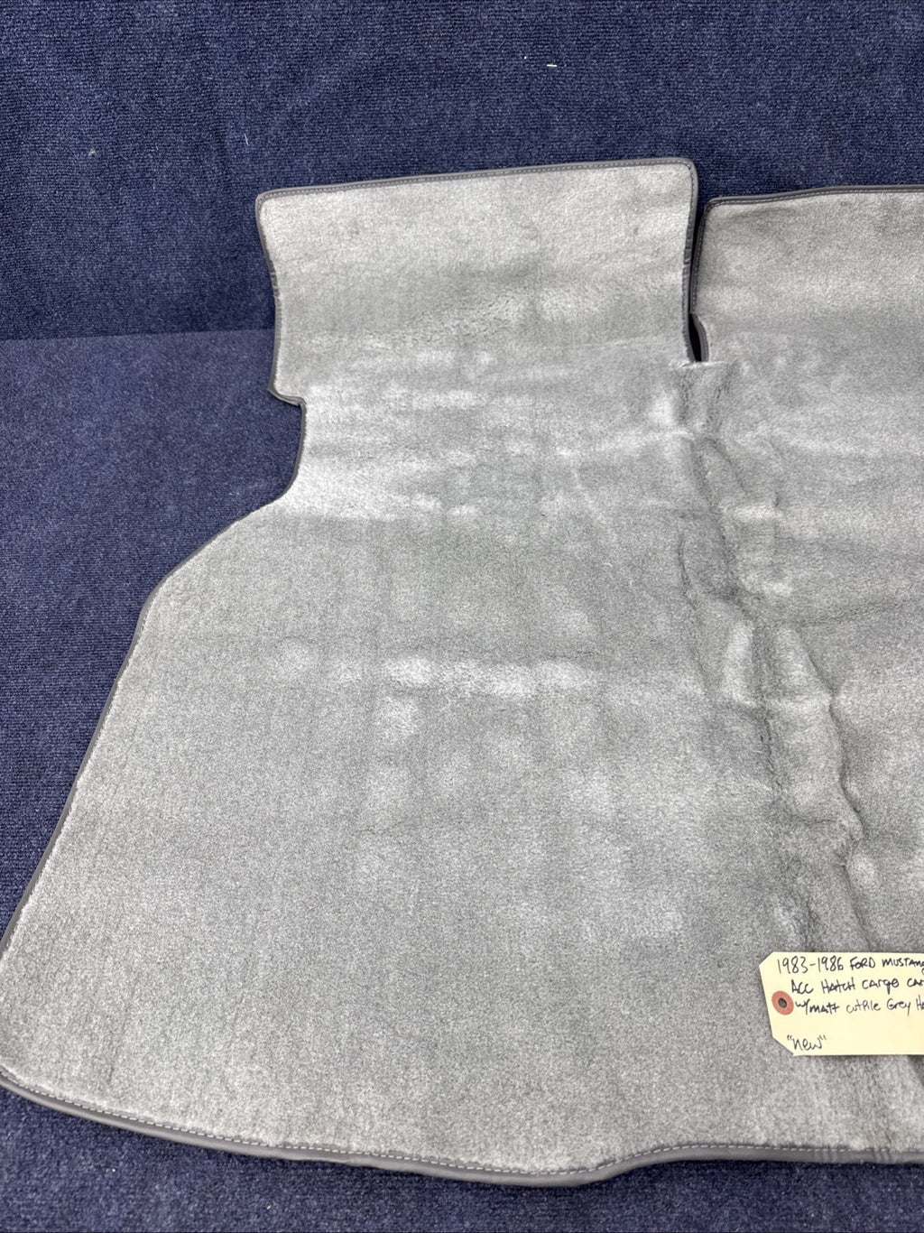 1983-1986 Ford Mustang Gt Lx Carpet Cargo Area Cutpile Hatchback Acc Grey Rear